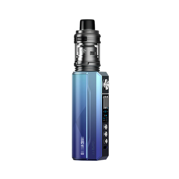 Voopoo Drag M100s Vape Kit - Cyan Blue