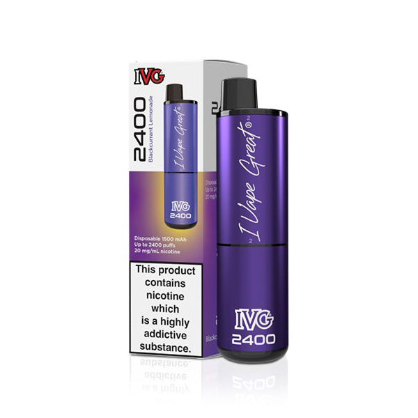 IVG 2400 Disposable Vape Device - Blackcurrant Lemonade