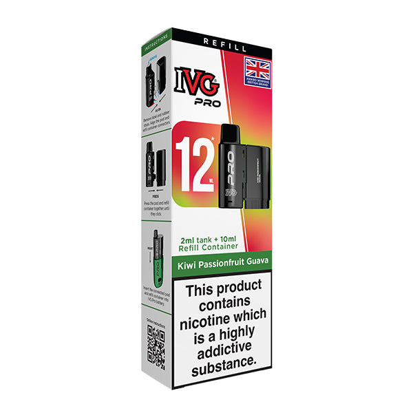 IVG PRO 12 Refill Pod 2ml - Kiwi Passionfruit Guava