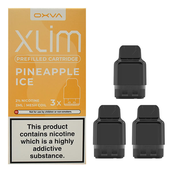 Oxva Xlim Prefilled Cartridge 3pack Pineapple Ice