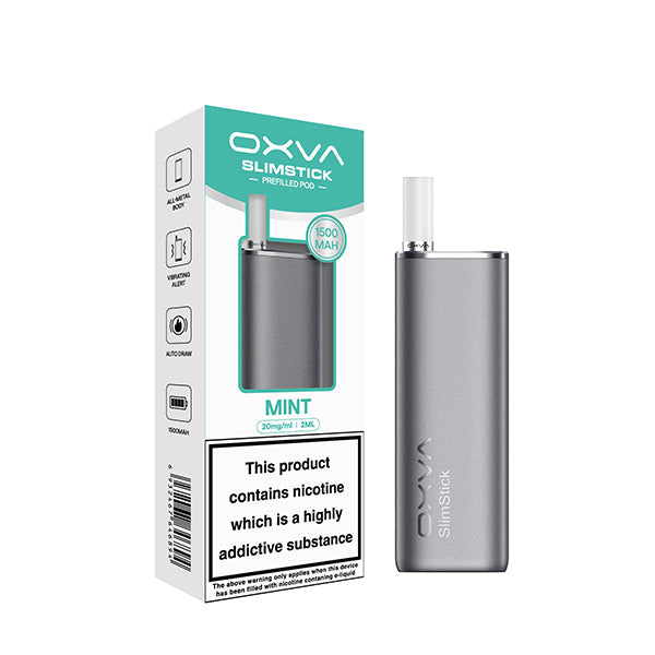 Oxva SlimStick Prefilled Pod Vape Kit - Gray (Mint)