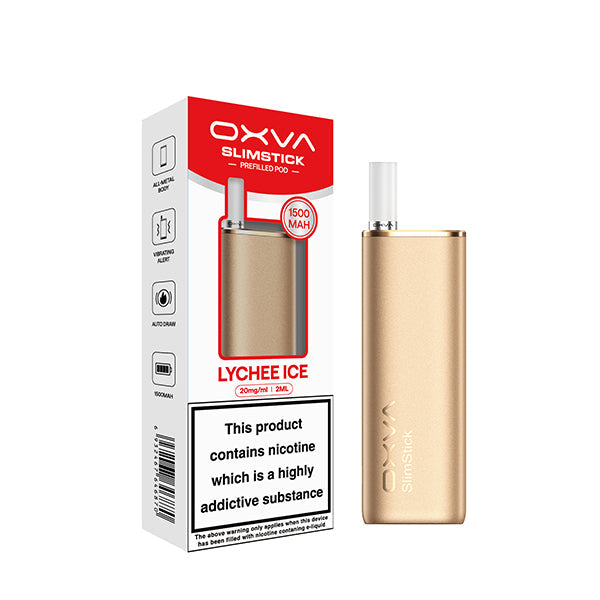 Oxva SlimStick Prefilled Pod Vape Kit - Gold (Lychee Ice)