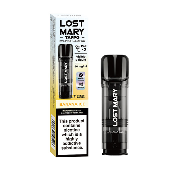 Lost Mary Tappo Prefilled Pods 2 Pack - Banana Ice
