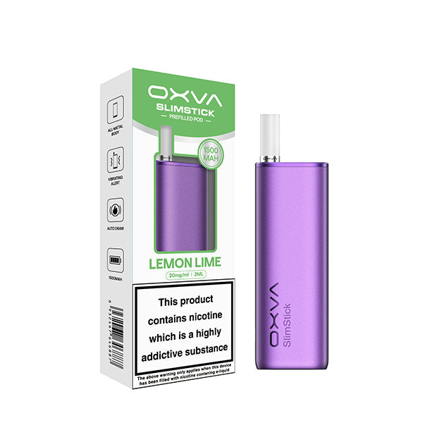 Oxva SlimStick Prefilled Pod Vape Kit - Purple (Lemon Lime)