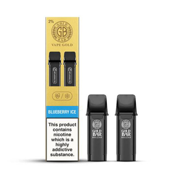 Gold Bar Reload Refill Prefilled Pods (2pk) - Blueberry Ice