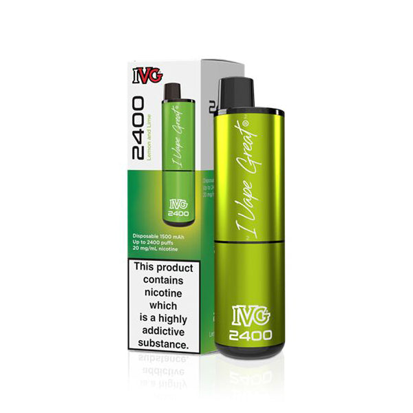 IVG 2400 Disposable Vape Device - Lemon Lime