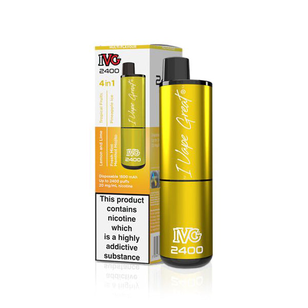 IVG 2400 Disposable Vape Device - Yellow Edition