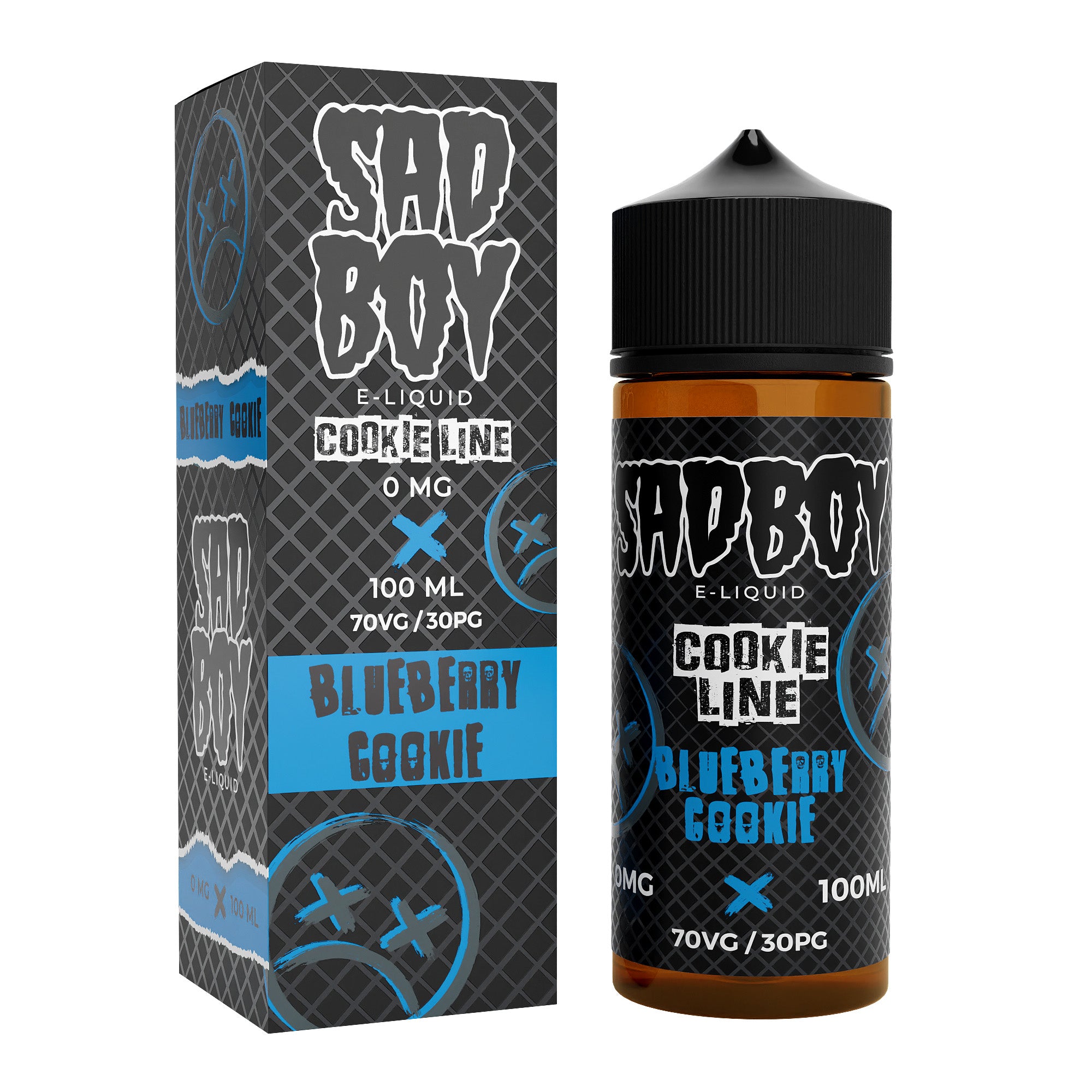 Sadboy Cookie Line: Blueberry Cookie 0mg 100ml Shortfill E-Liquid