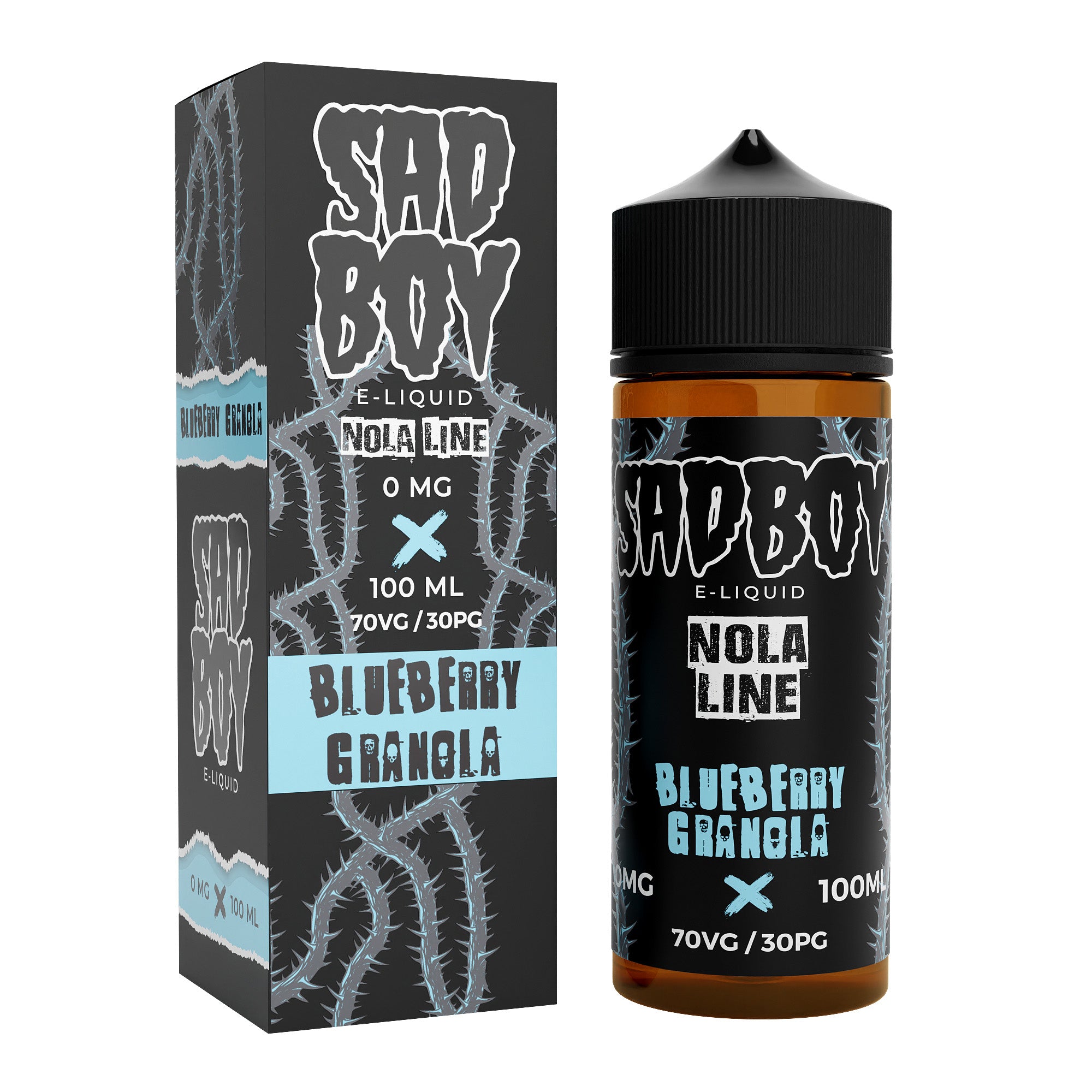 Sadboy Nola Line: Blueberry Granola 0mg 100ml Shortfill E-Liquid
