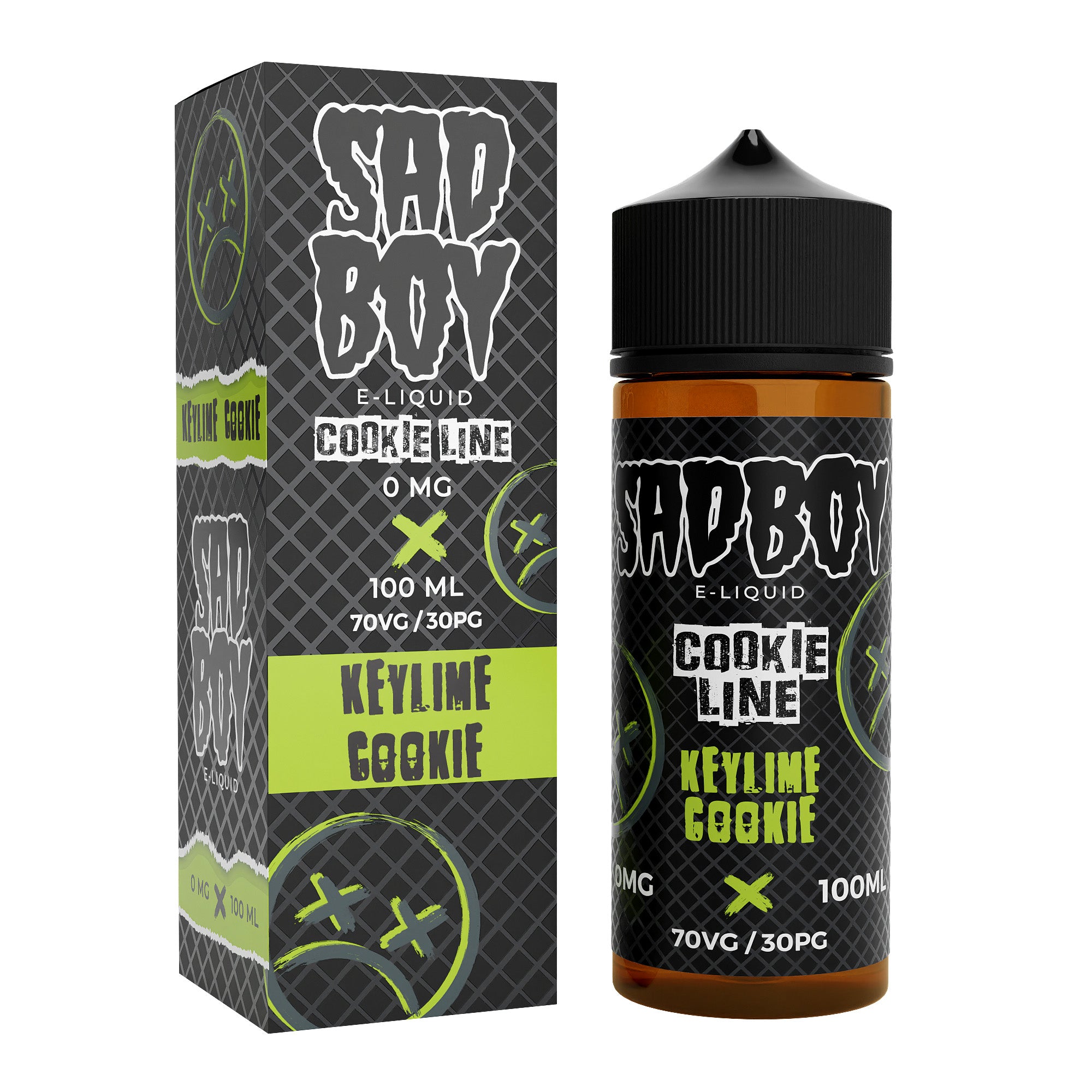 Sadboy Cookie Line: Key Lime 0mg 100ml Shortfill E-Liquid