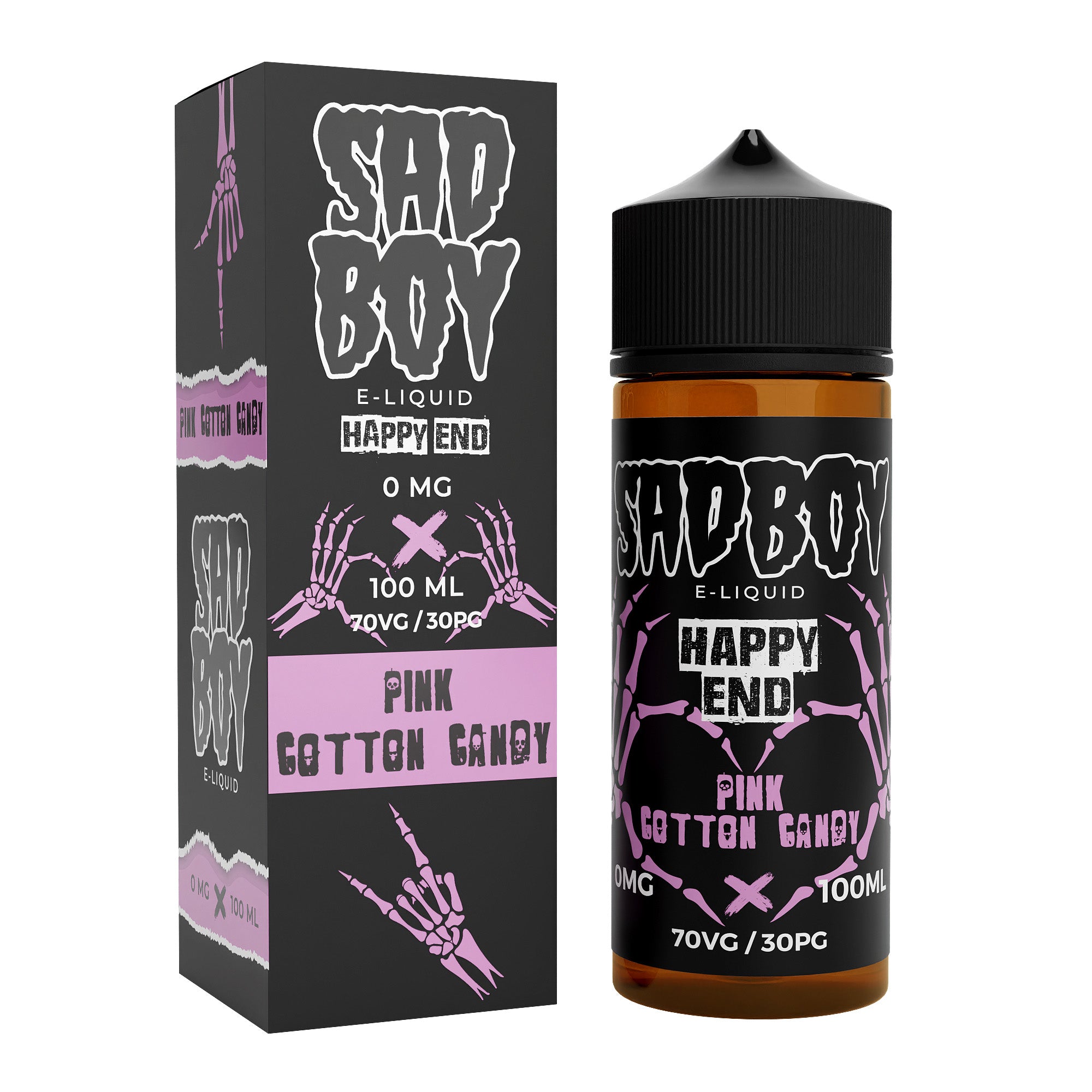 Sadboy Happy End: Pink Cotton Candy 0mg 100ml Shortfill E-Liquid