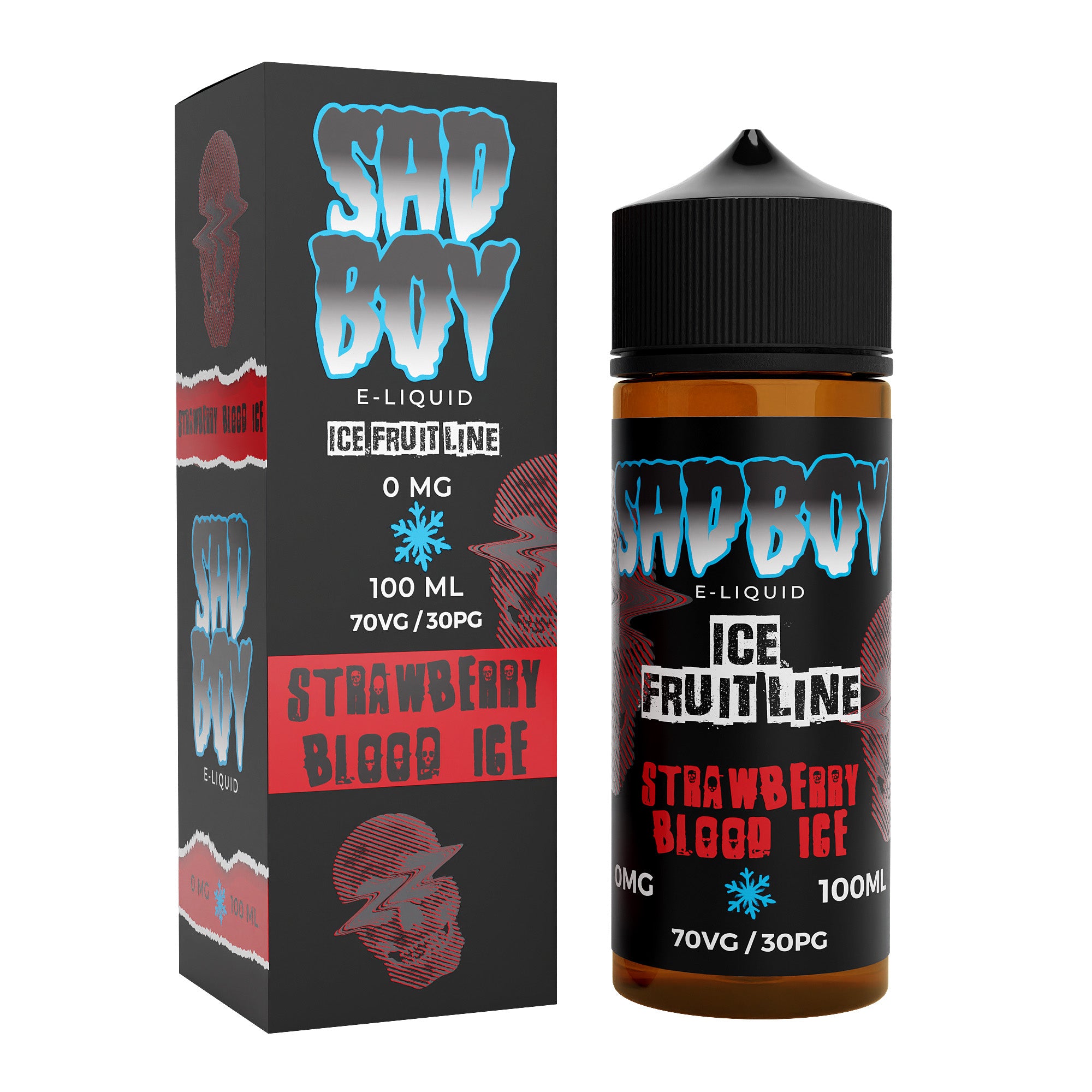 Sadboy Ice Fruit Line: Strawberry Ice 0mg 100ml Shortfill E-Liquid