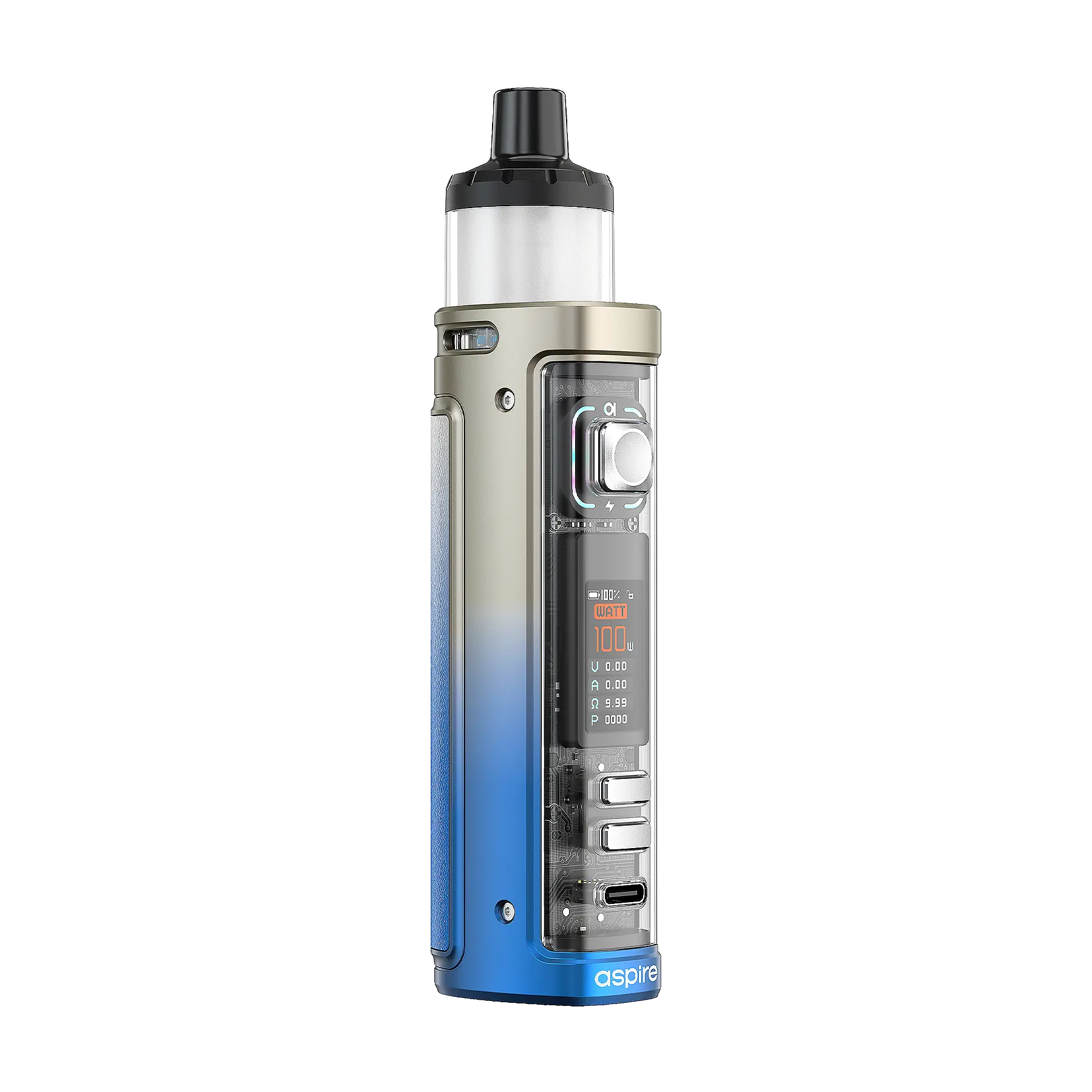 Aspire Veynom EX Vape Kit Chrome Blue Fade