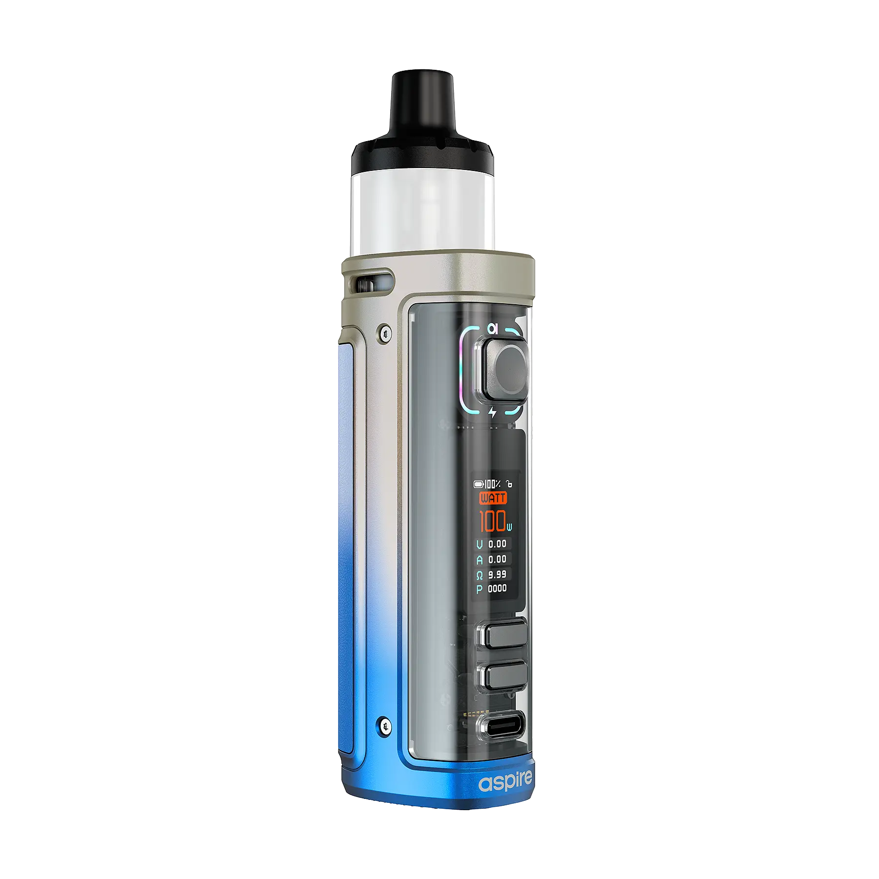 Aspire Veynom LX Vape Kit Chrome Blue Fade