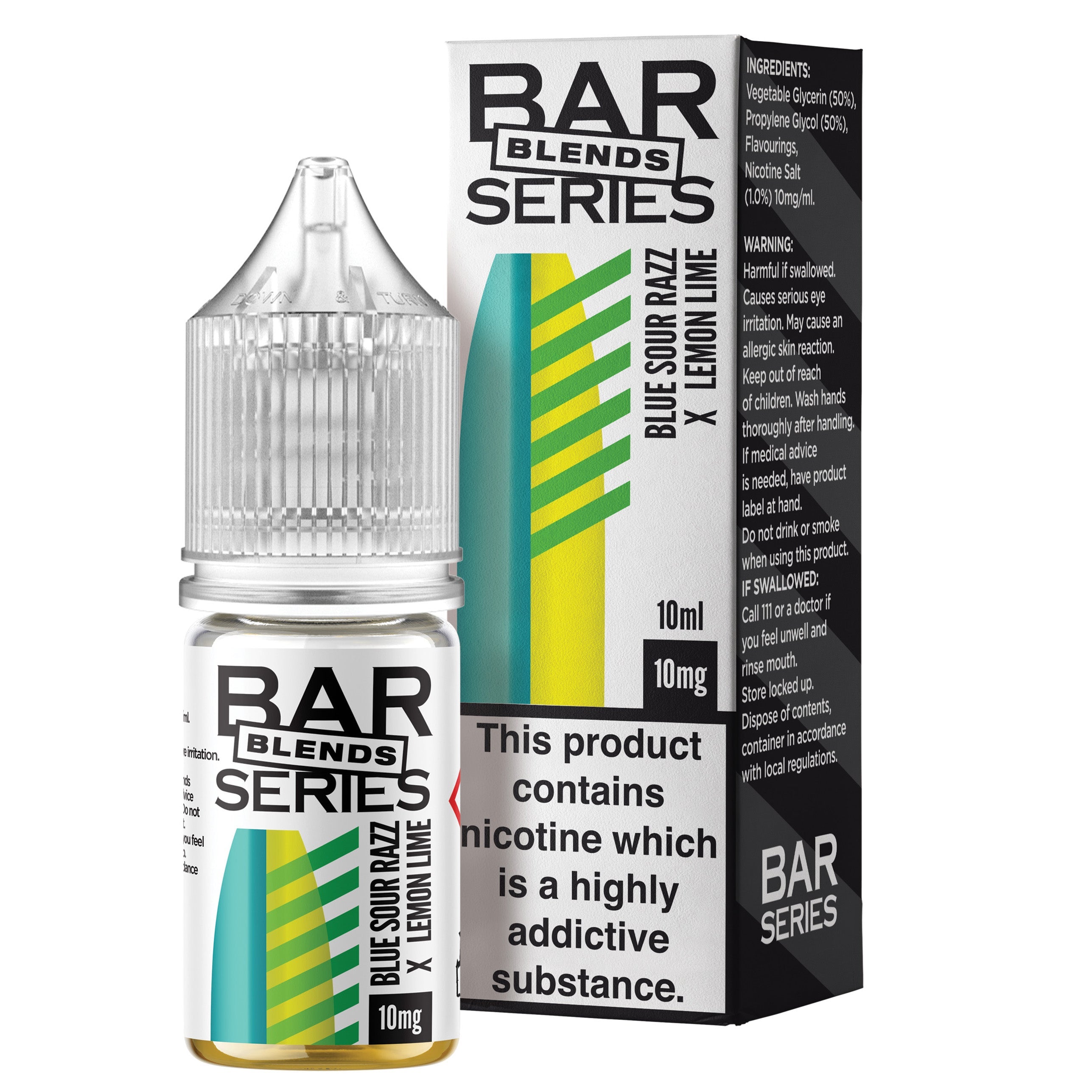 Bar Series Blends Blue Sour Razz x Lemon Lime 10ml Nic Salt - 10mg