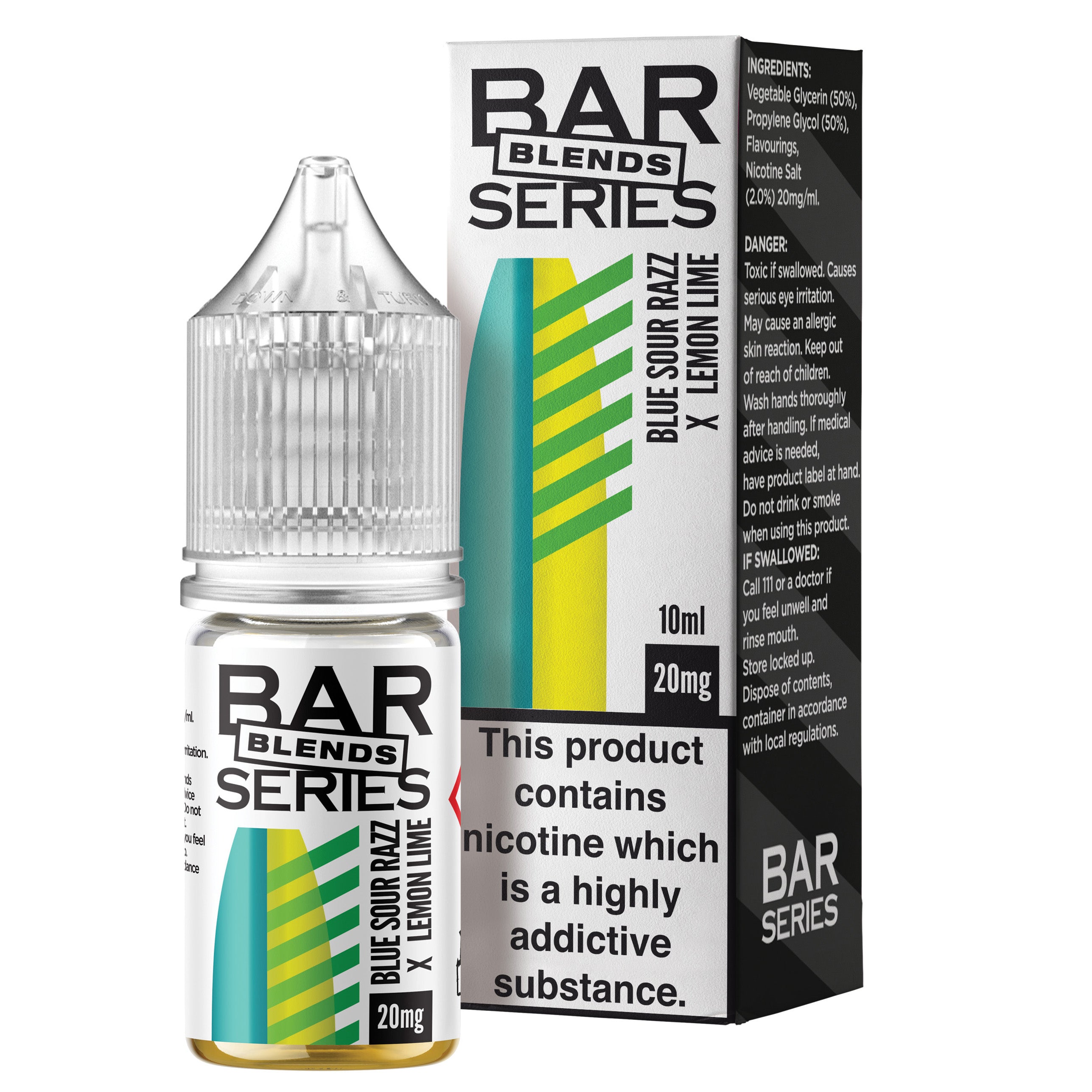 Bar Series Blends Blue Sour Razz x Lemon Lime 10ml Nic Salt - 20mg