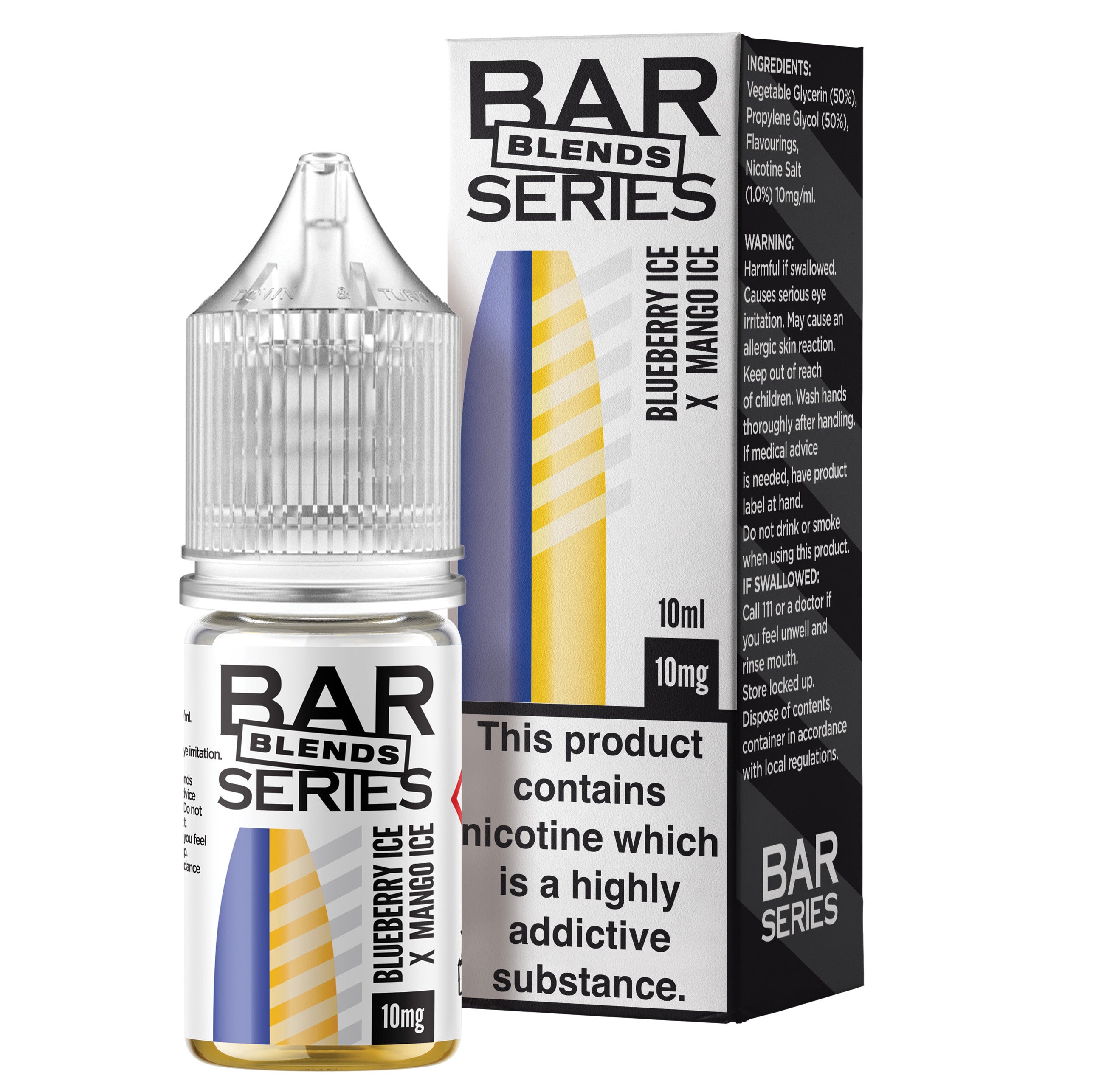 Bar Series Blends Blueberry Ice x Mango Ice 10ml Nic Salt - 10mg