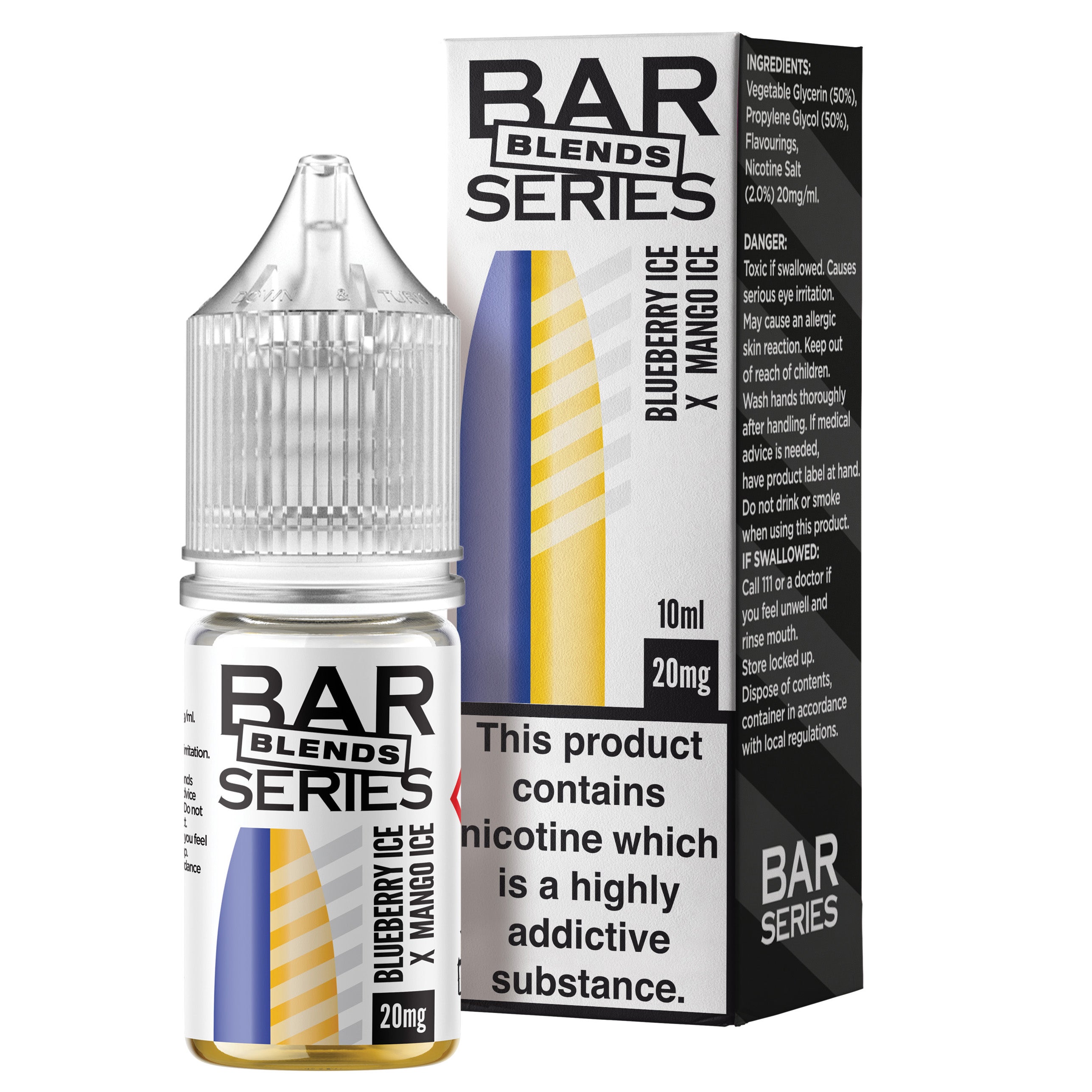 Bar Series Blends Blueberry Ice x Mango Ice 10ml Nic Salt - 20mg