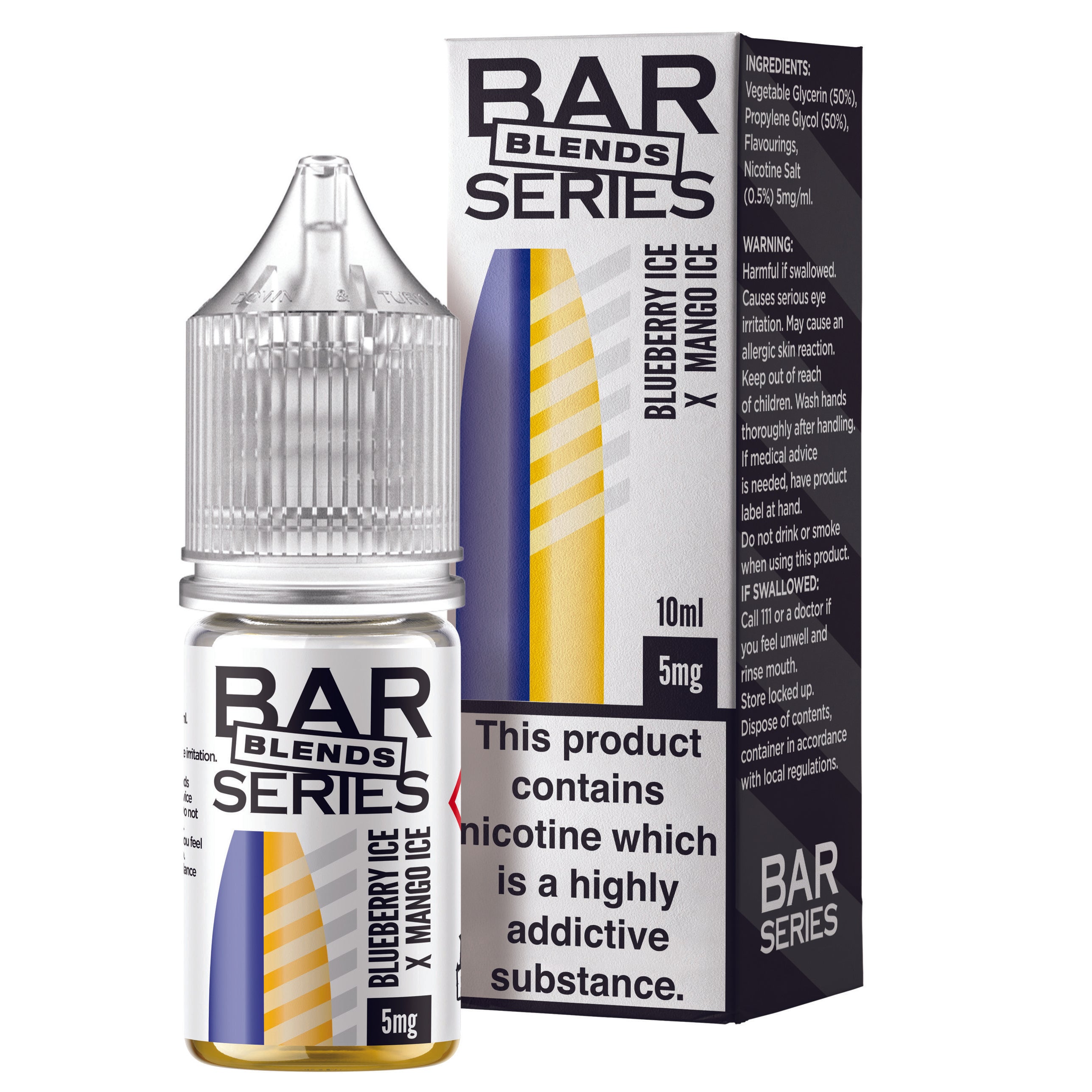 Blueberry Ice x Mango Ice Nic Salt by Bar Series - Nic Salts UK