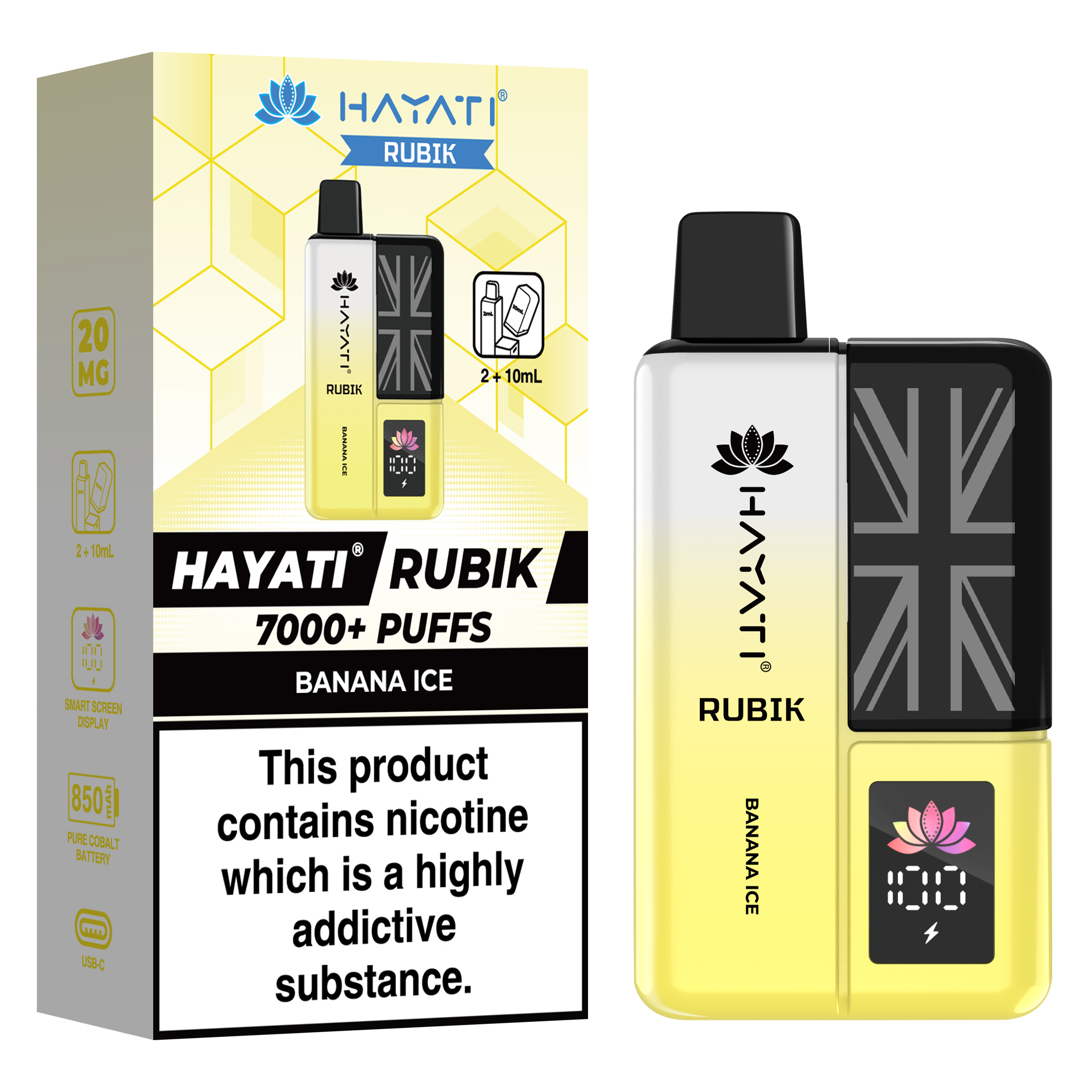 Hayati Rubik 7000+ Puff Prefilled Vape Kit