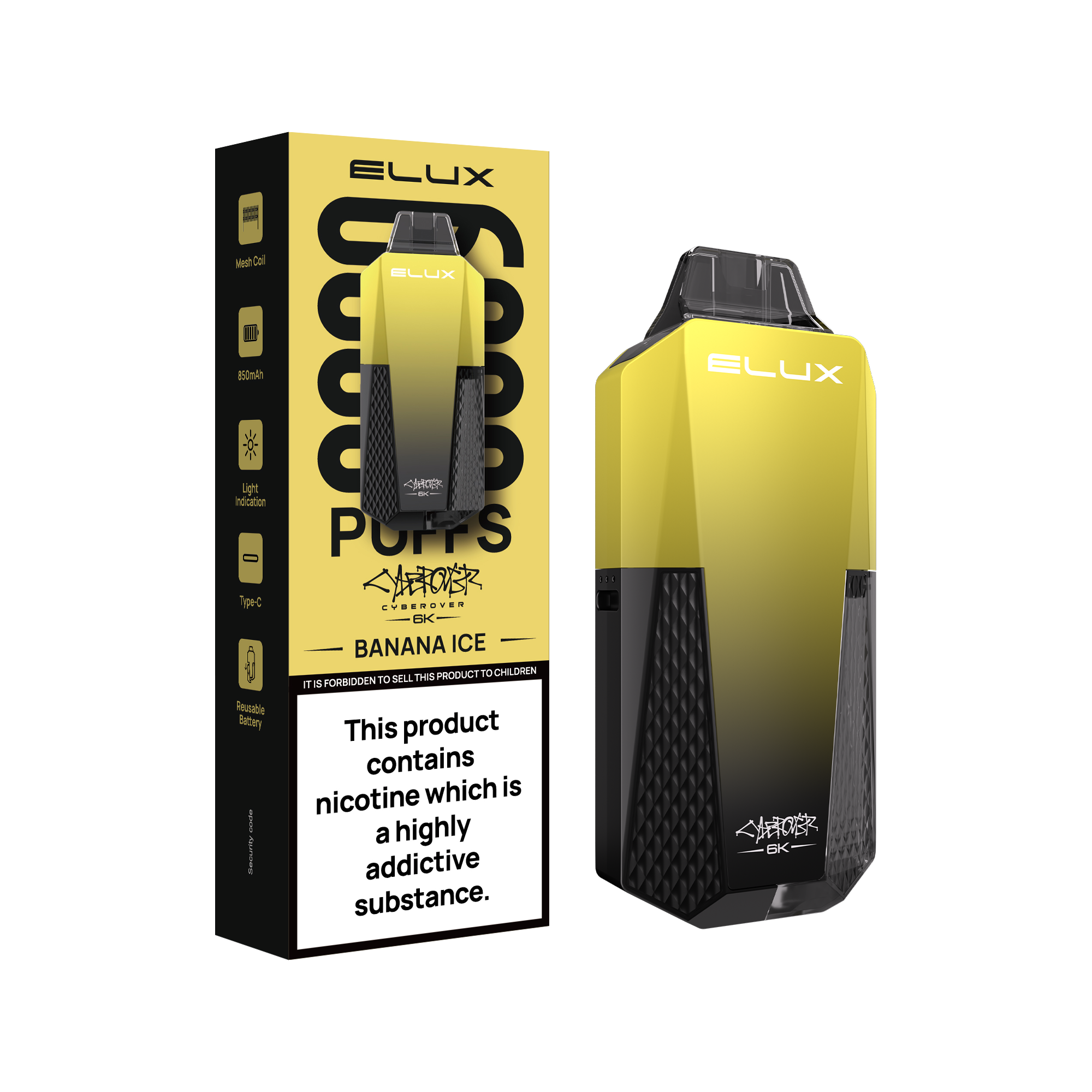 Elux Cyberover 6K Prefilled Vape Kit