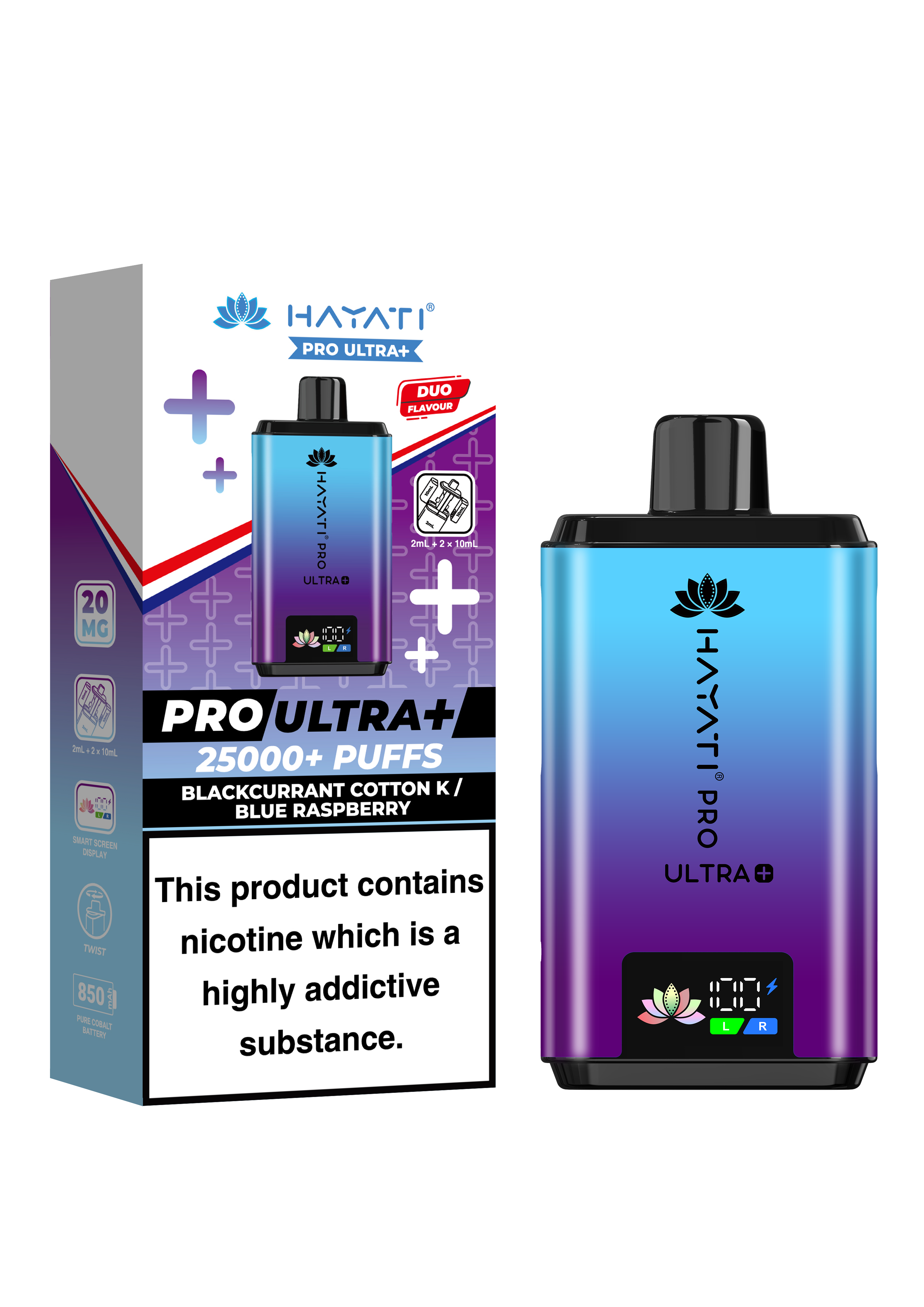 Hayati Pro Ultra + 25K Prefilled Pod Kit