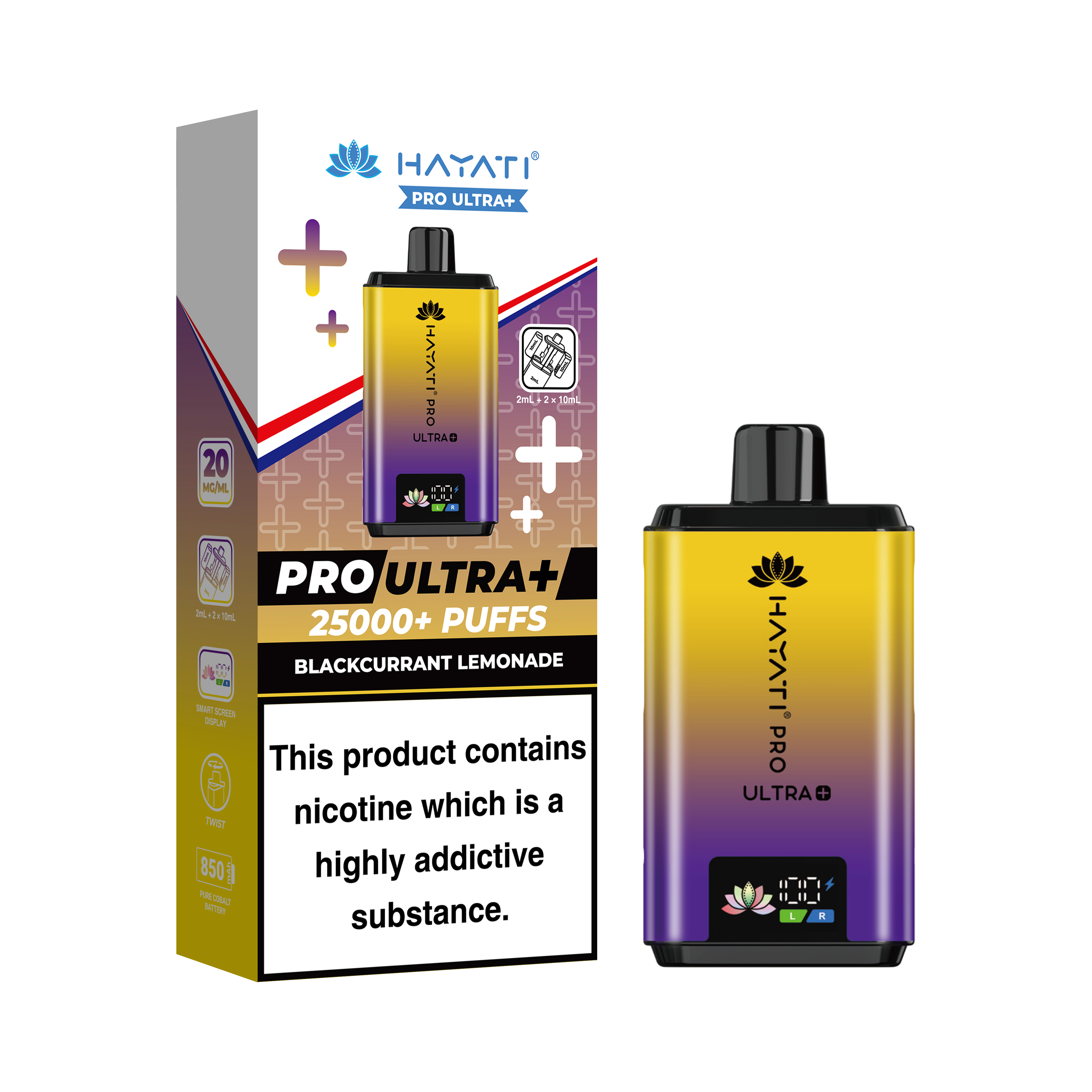 Hayati Pro Ultra + 25K Prefilled Pod Kit