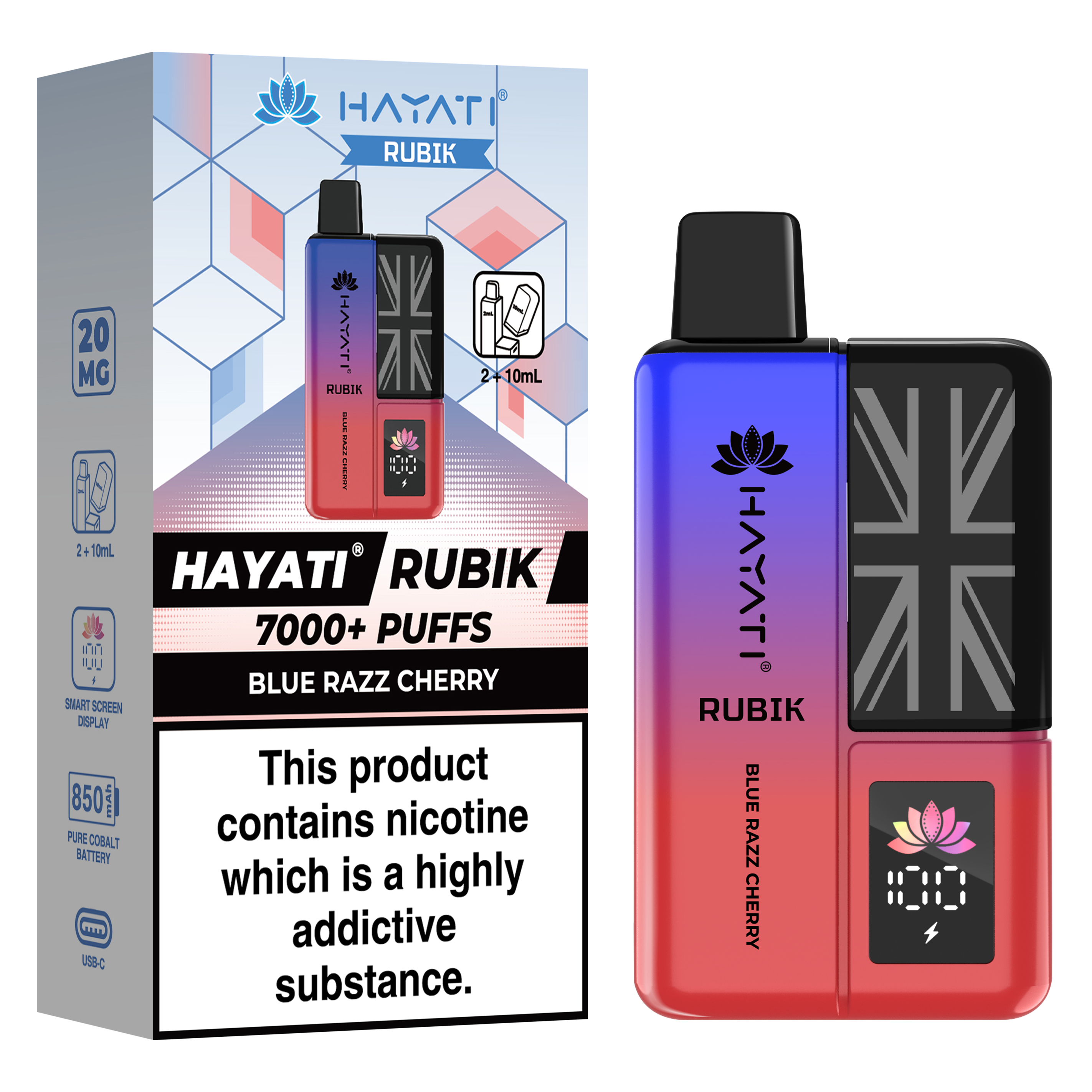 Hayati Rubik 7000+ Puff Prefilled Vape Kit