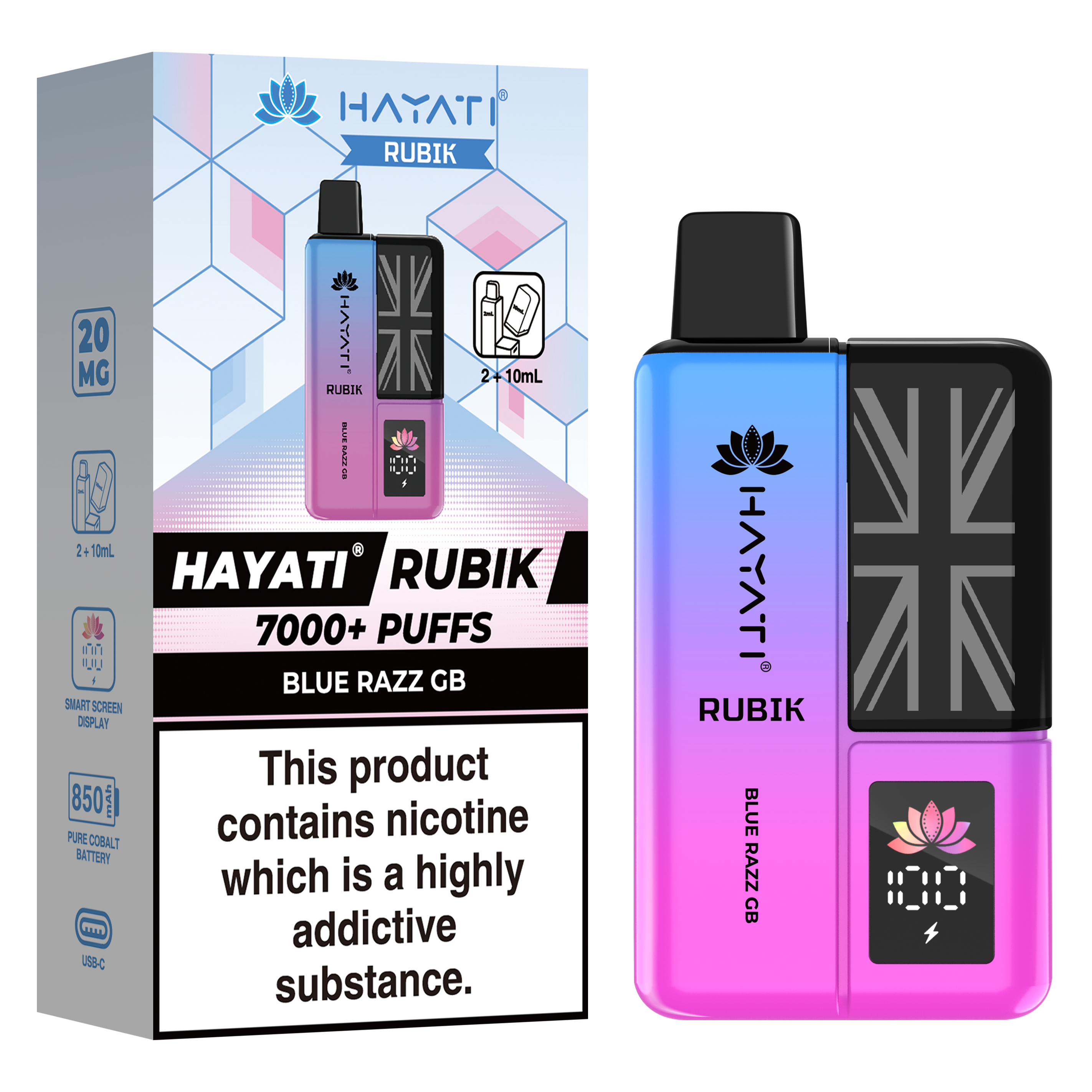 Hayati Rubik 7000+ Puff Prefilled Vape Kit