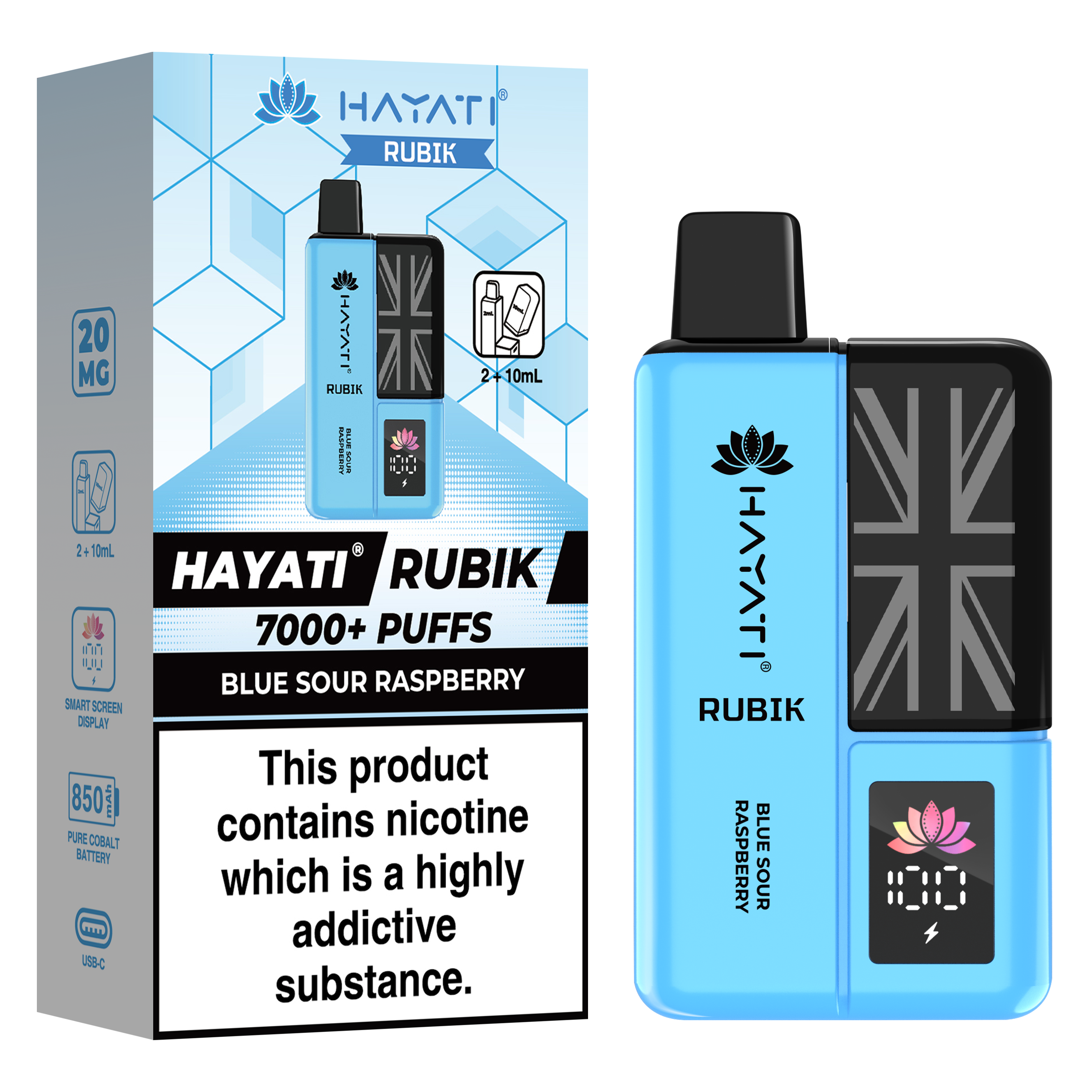 Hayati Rubik 7000+ Puff Prefilled Vape Kit