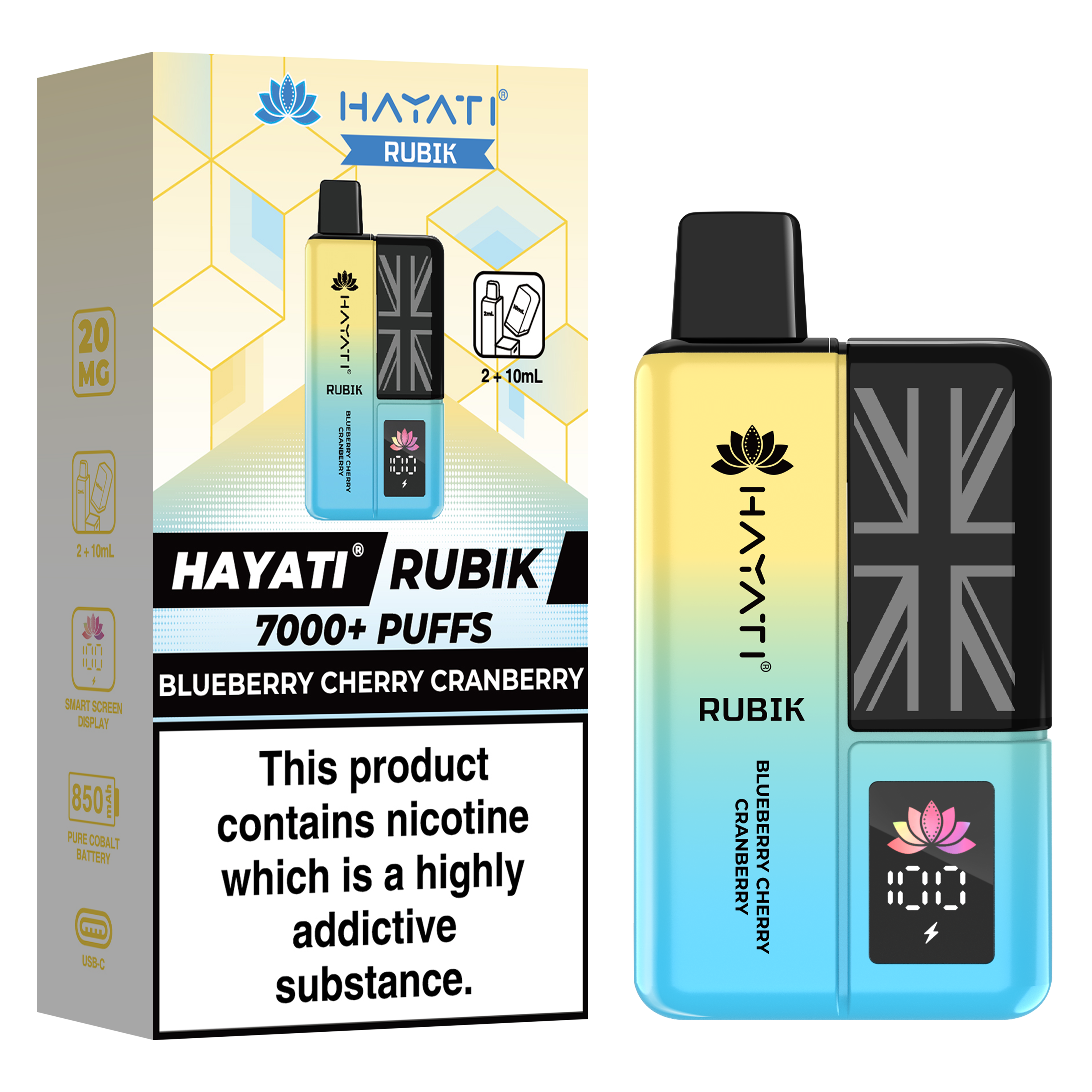 Hayati Rubik 7000+ Puff Prefilled Vape Kit