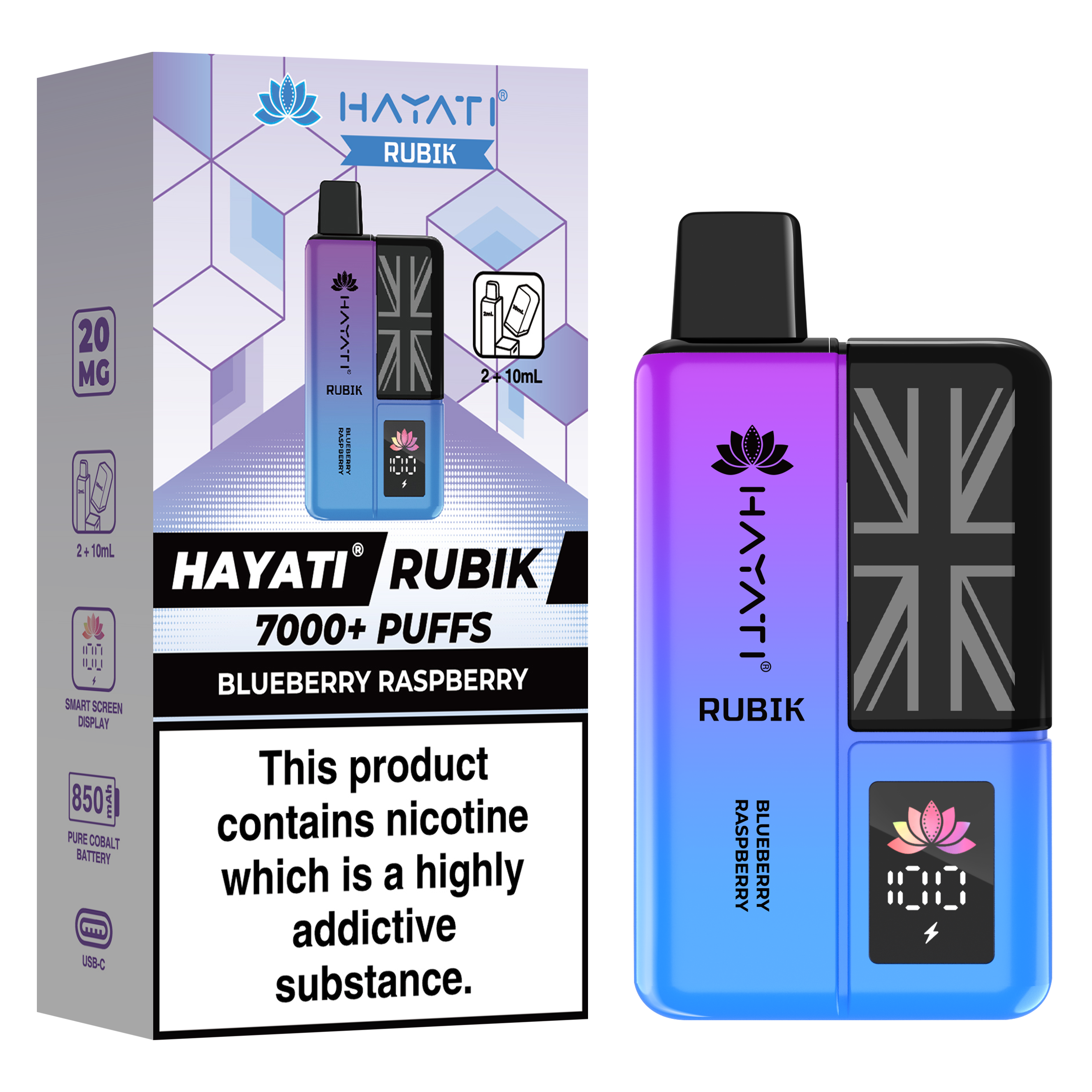 Hayati Rubik 7000+ Puff Prefilled Vape Kit