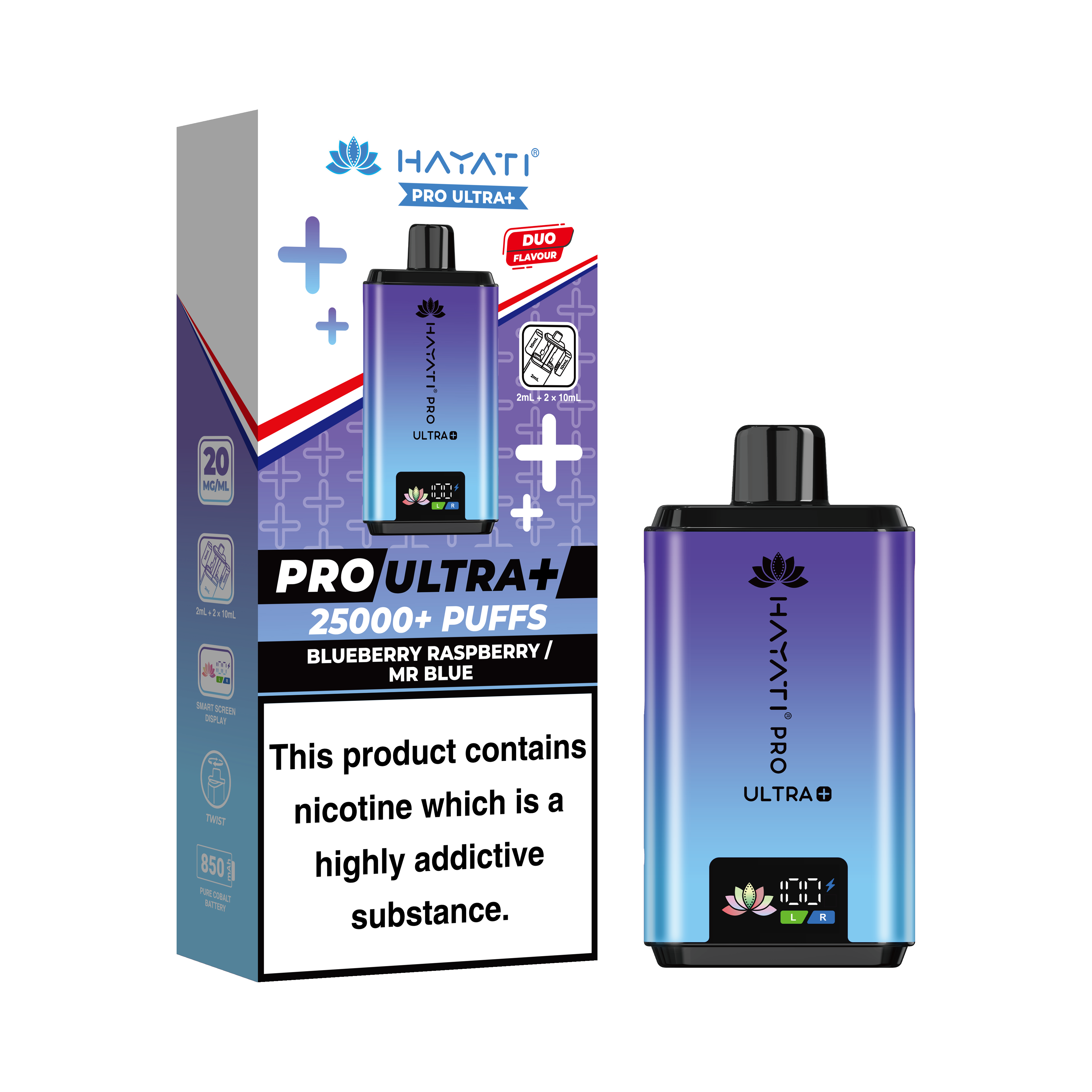 Hayati Pro Ultra + 25K Prefilled Pod Kit