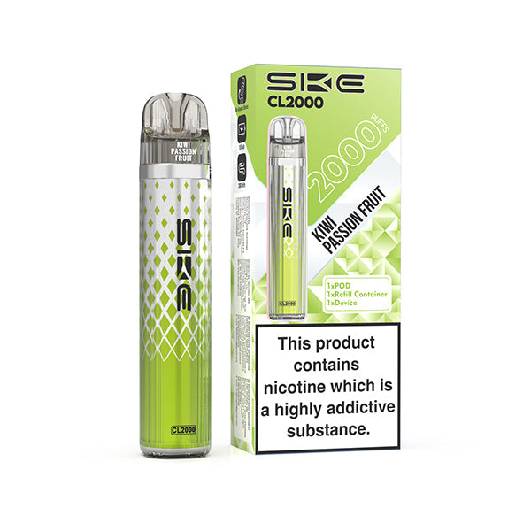 SKE CL2000 Prefilled Pod Vape Kit - Kiwi Passion Fruit