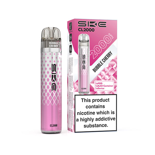 SKE CL2000 Prefilled Pod Vape Kit - Bubble Cherry
