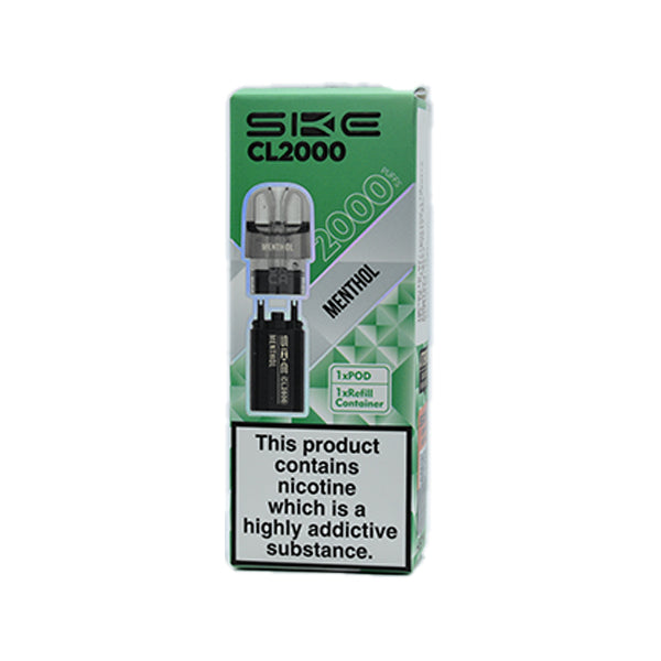 SKE CL2000 Prefilled Pods - Menthol