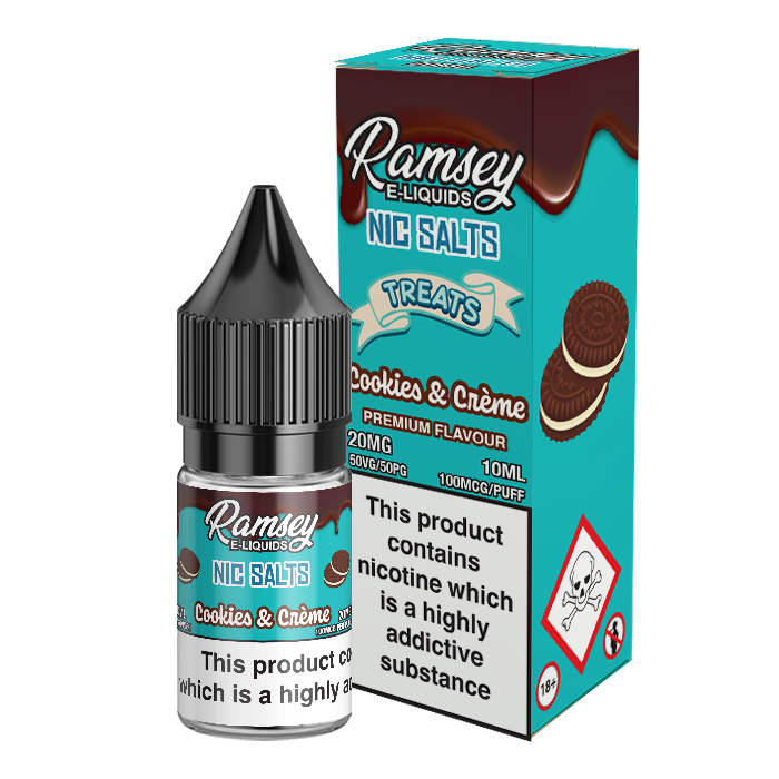Ramsey E-Liquids Cookies & Creme 10ml Nic Salt