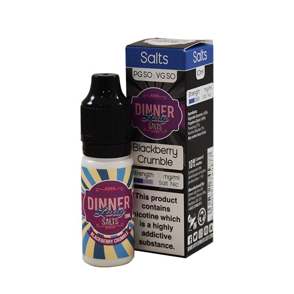 Dinner Lady Nic Salt Blackberry Crumble 10ml E-Liquid