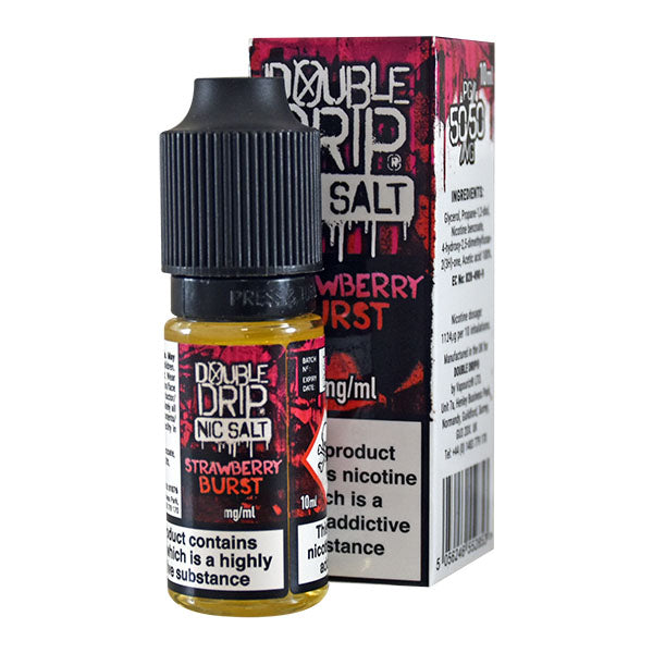 Double Drip Co Strawberry Burst 10ml Nic Salt E-Liquid