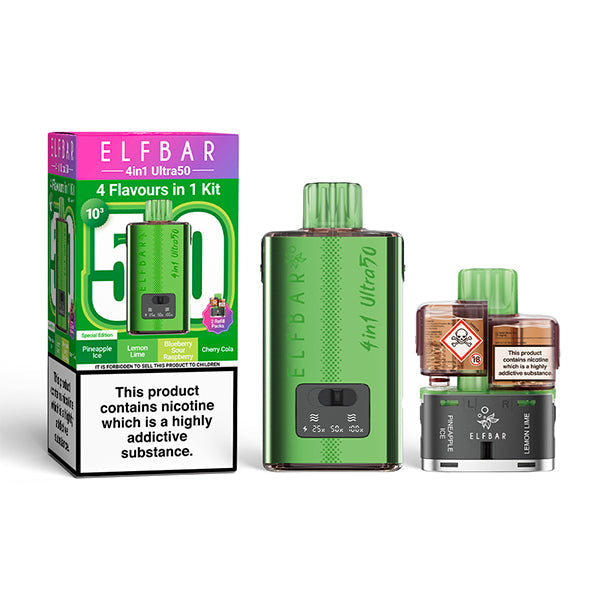 Elf Bar 4 in 1 Ultra 50 Prefilled Pod Kit - Special Edition