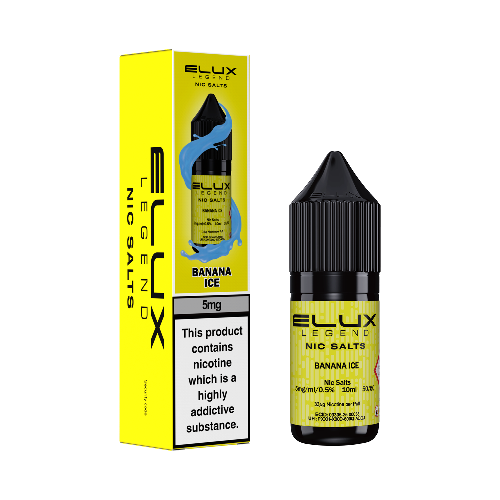 Banana Ice Nic Salt by Elux - Nic Salts UK