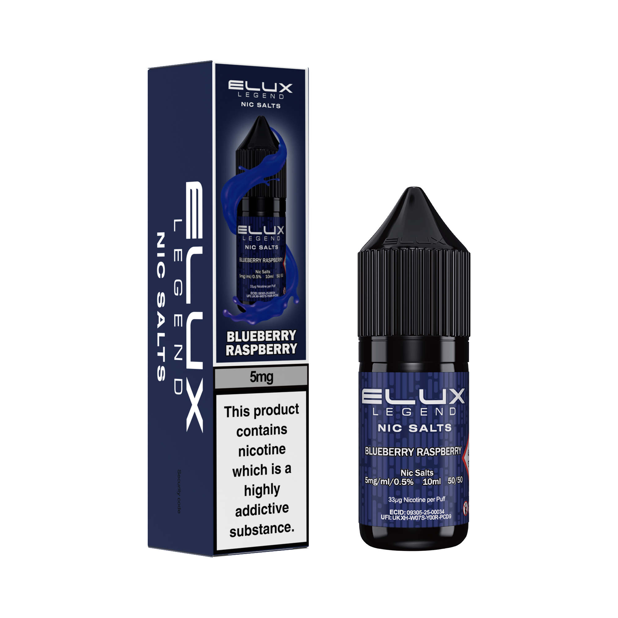 Blueberry Raspberry Nic Salt by Elux - Nic Salts UK
