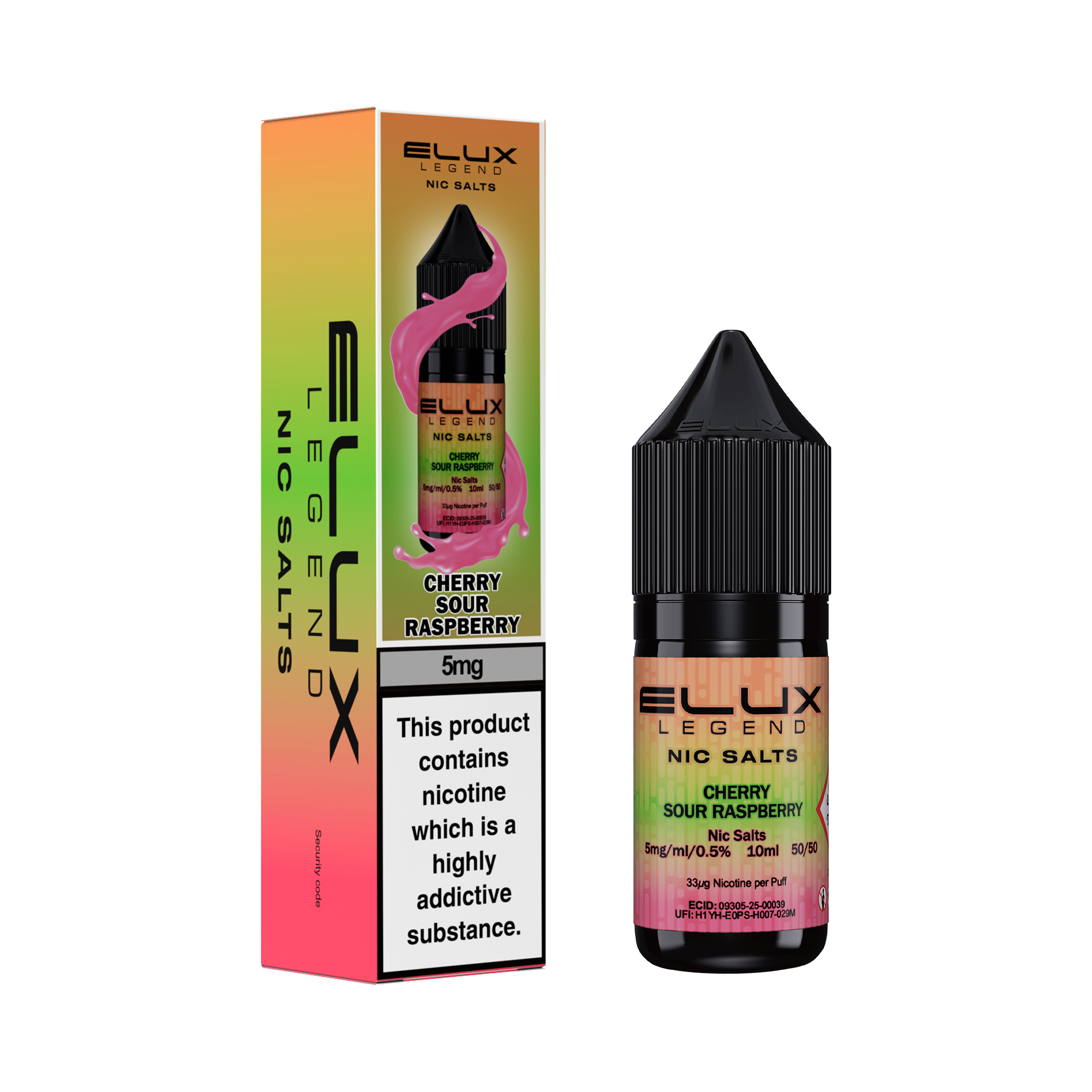 Cherry Sour Raspberry Nic Salt by Elux - Nic Salts UK