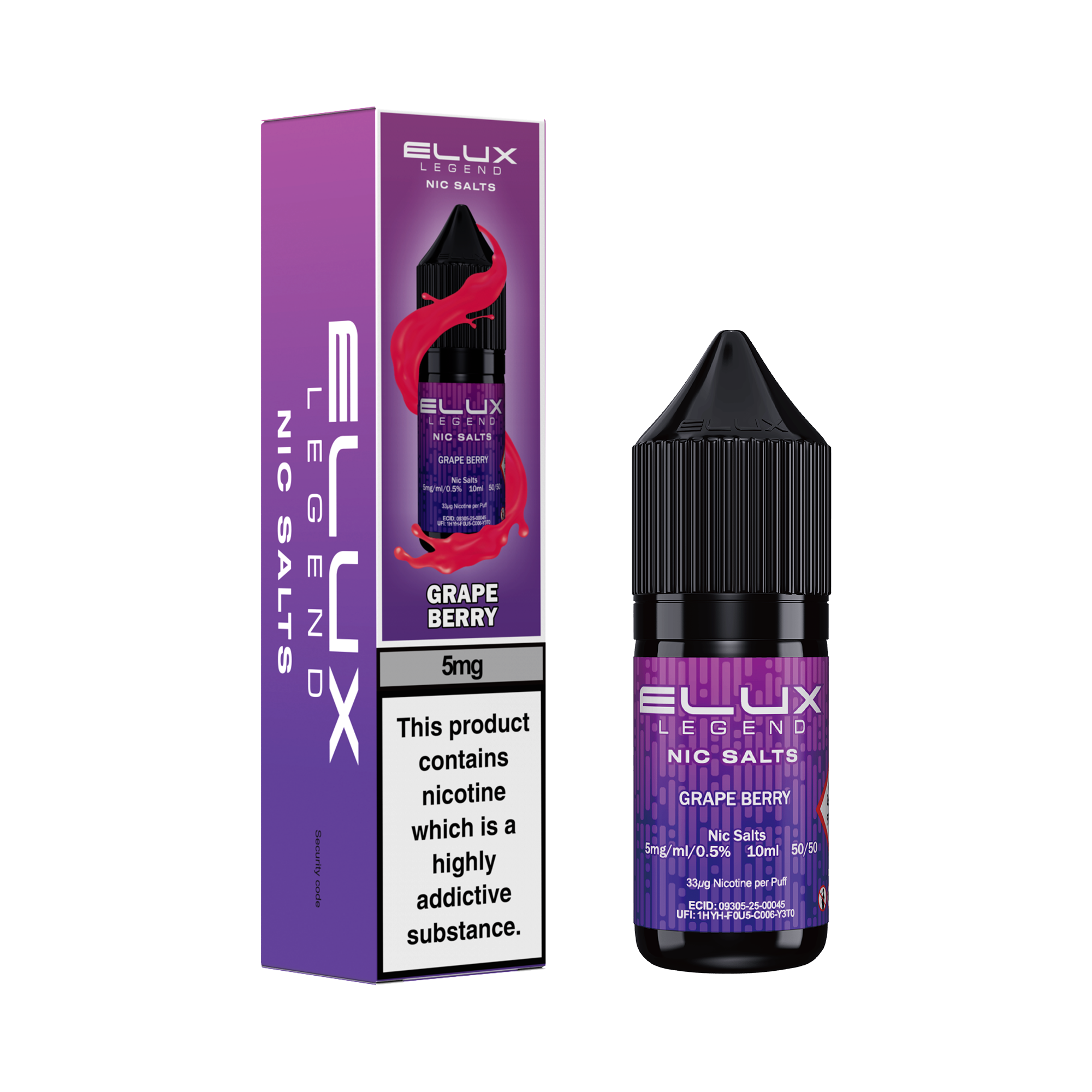 Grape Berry Nic Salt by Elux - Nic Salts UK