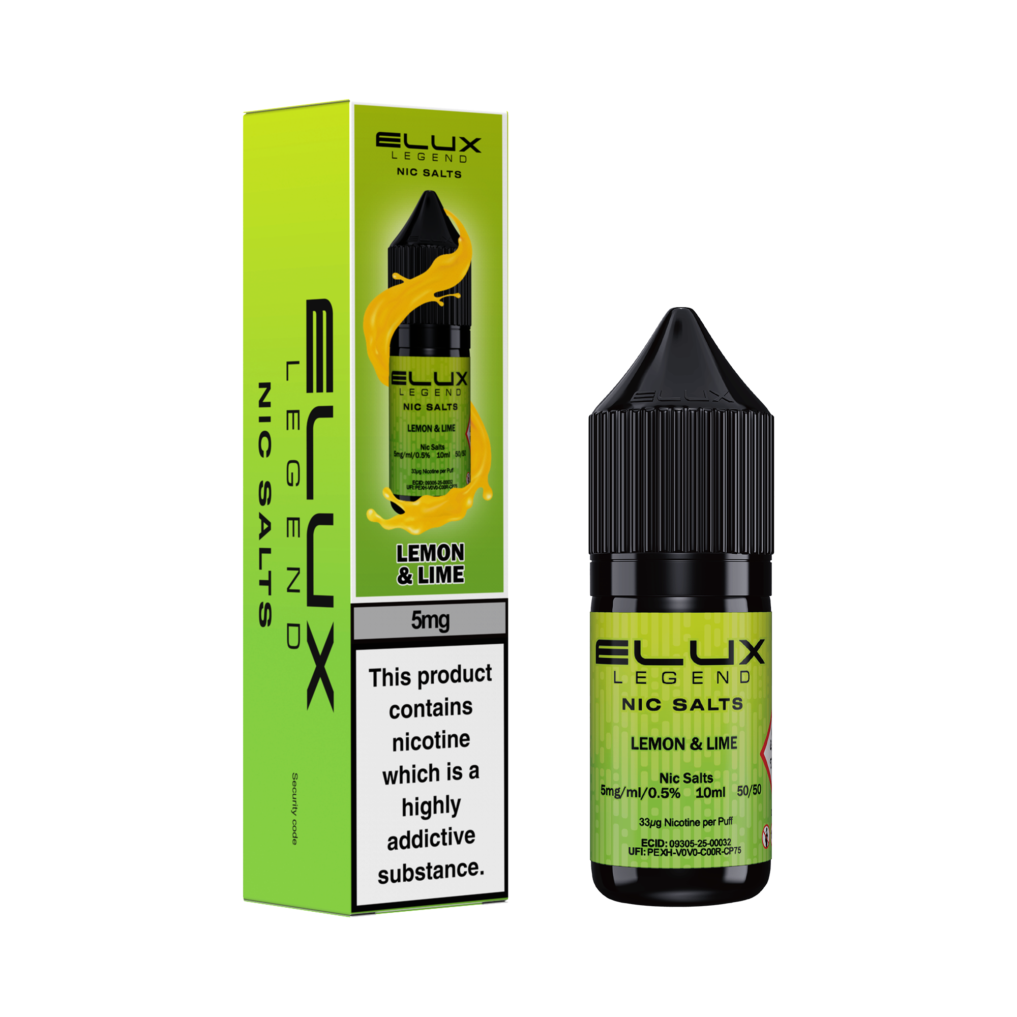 Lemon & Lime Nic Salt by Elux - Nic Salts UK