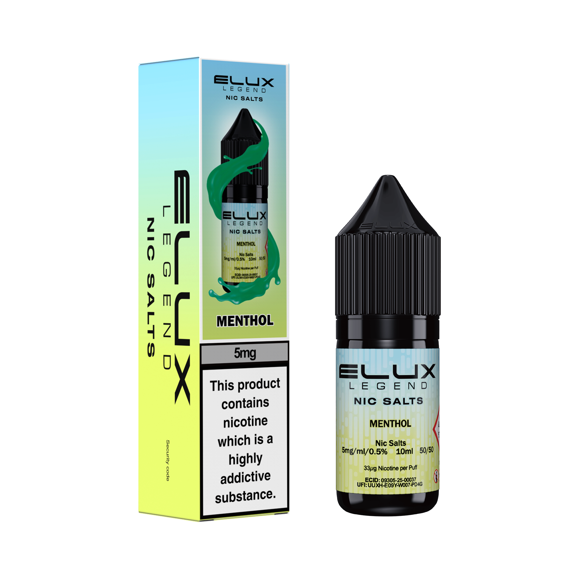 Menthol Nic Salt by Elux - Nic Salts UK