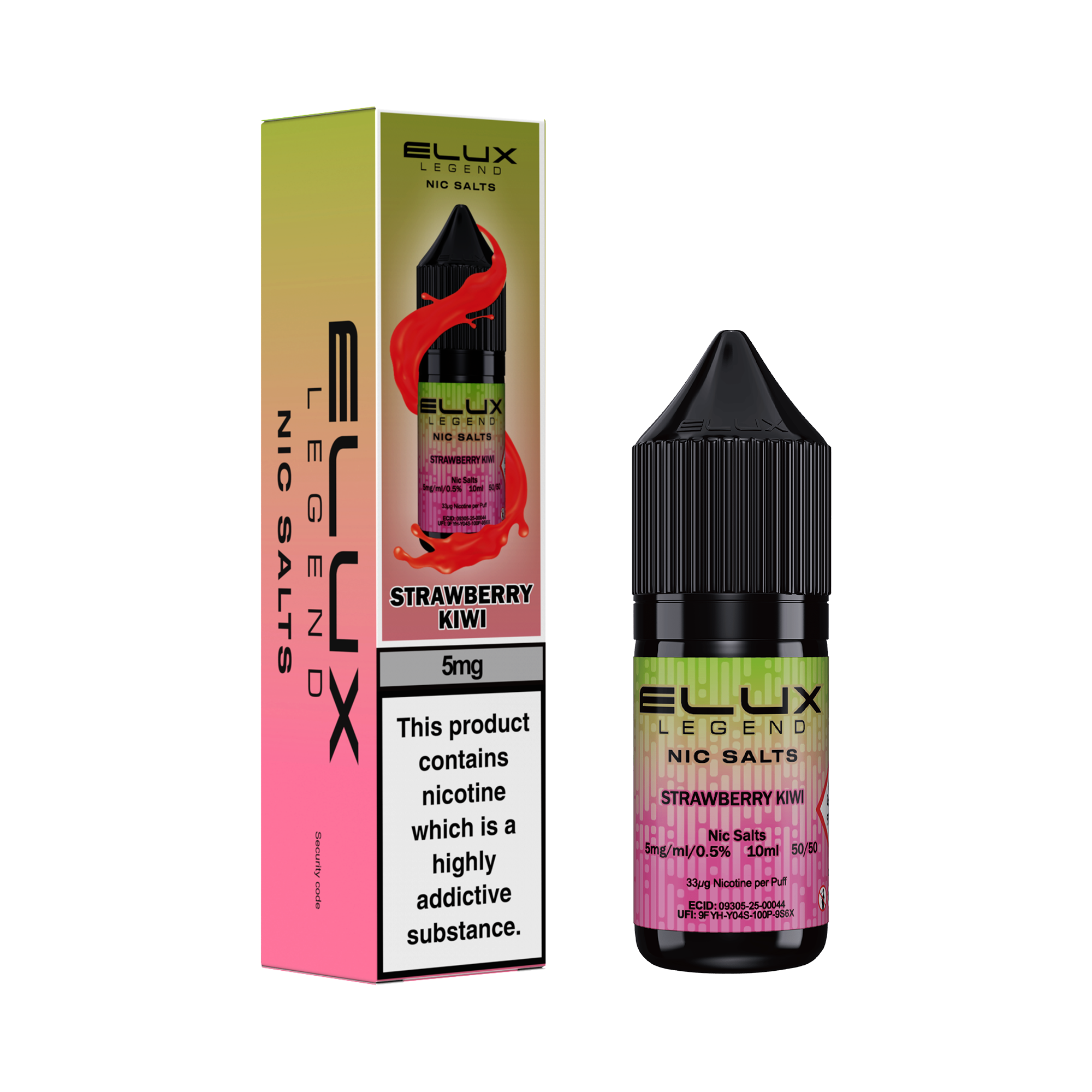 Strawberry Kiwi Nic Salt by Elux - Nic Salts UK