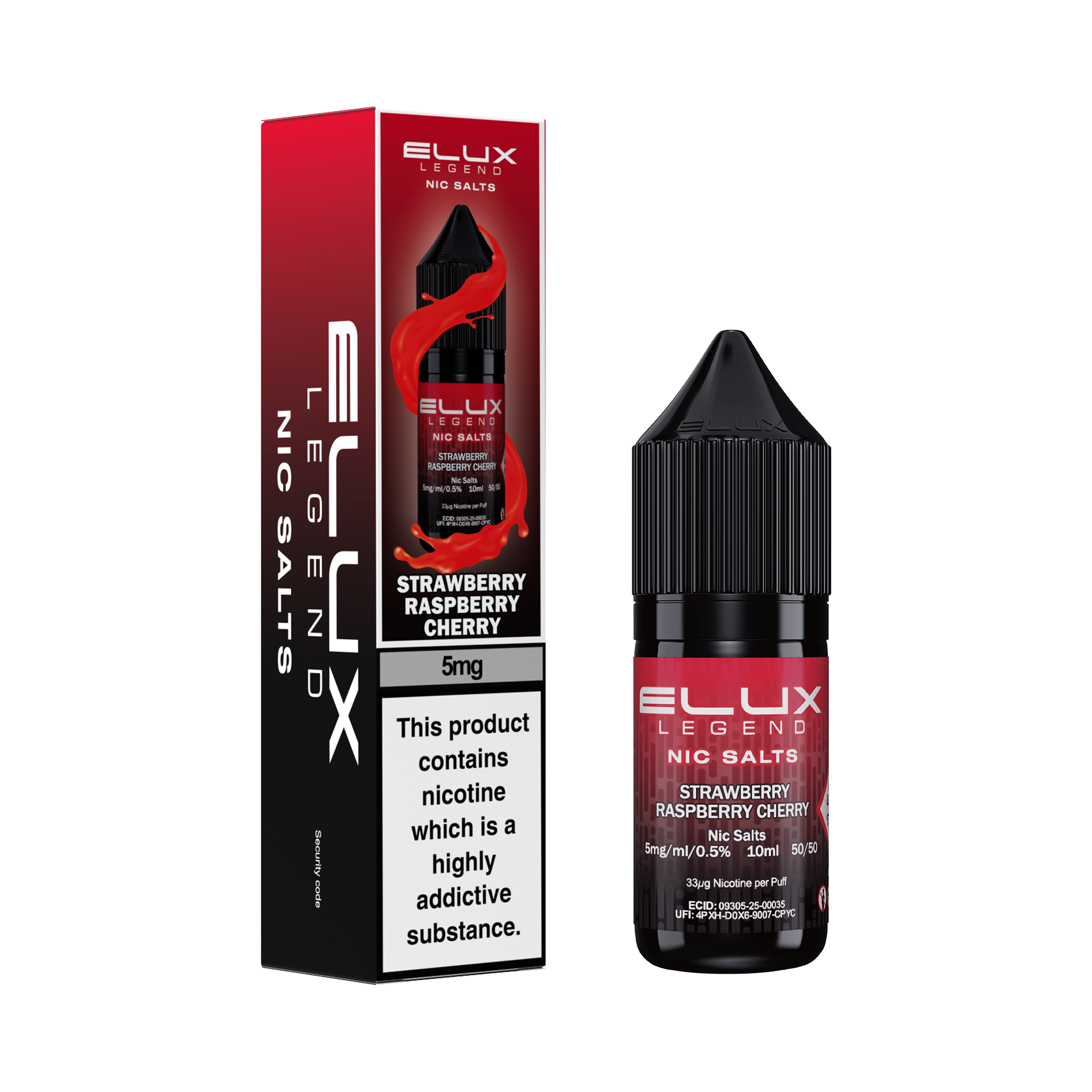 Strawberry Raspberry Cherry Nic Salt by Elux - Nic Salts UK