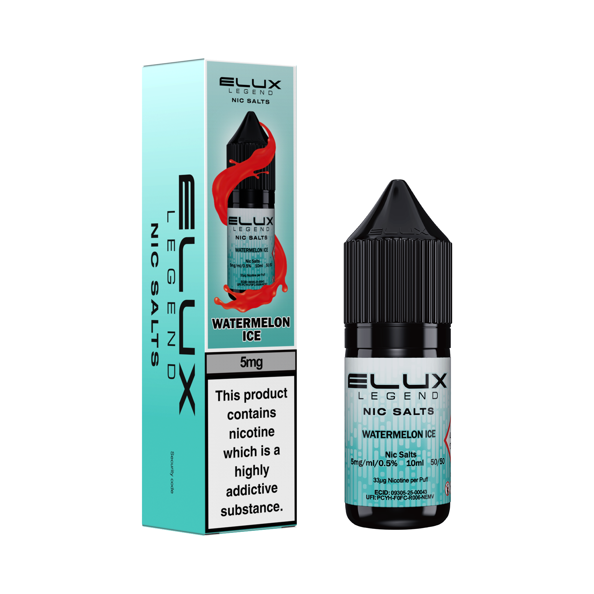 Watermelon Ice Nic Salt by Elux - Nic Salts UK