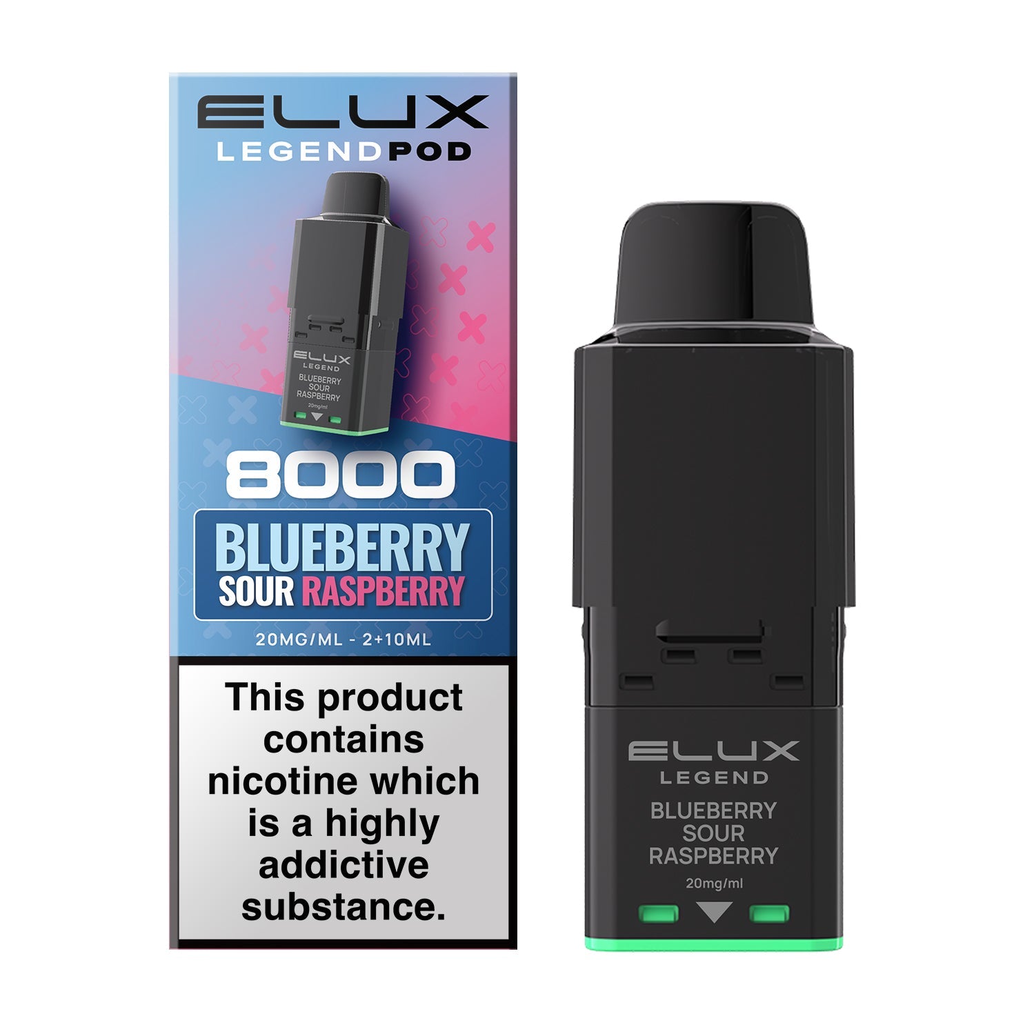 Elux Legend 8000 Prefilled Pods - Blueberry Sour Raspberry